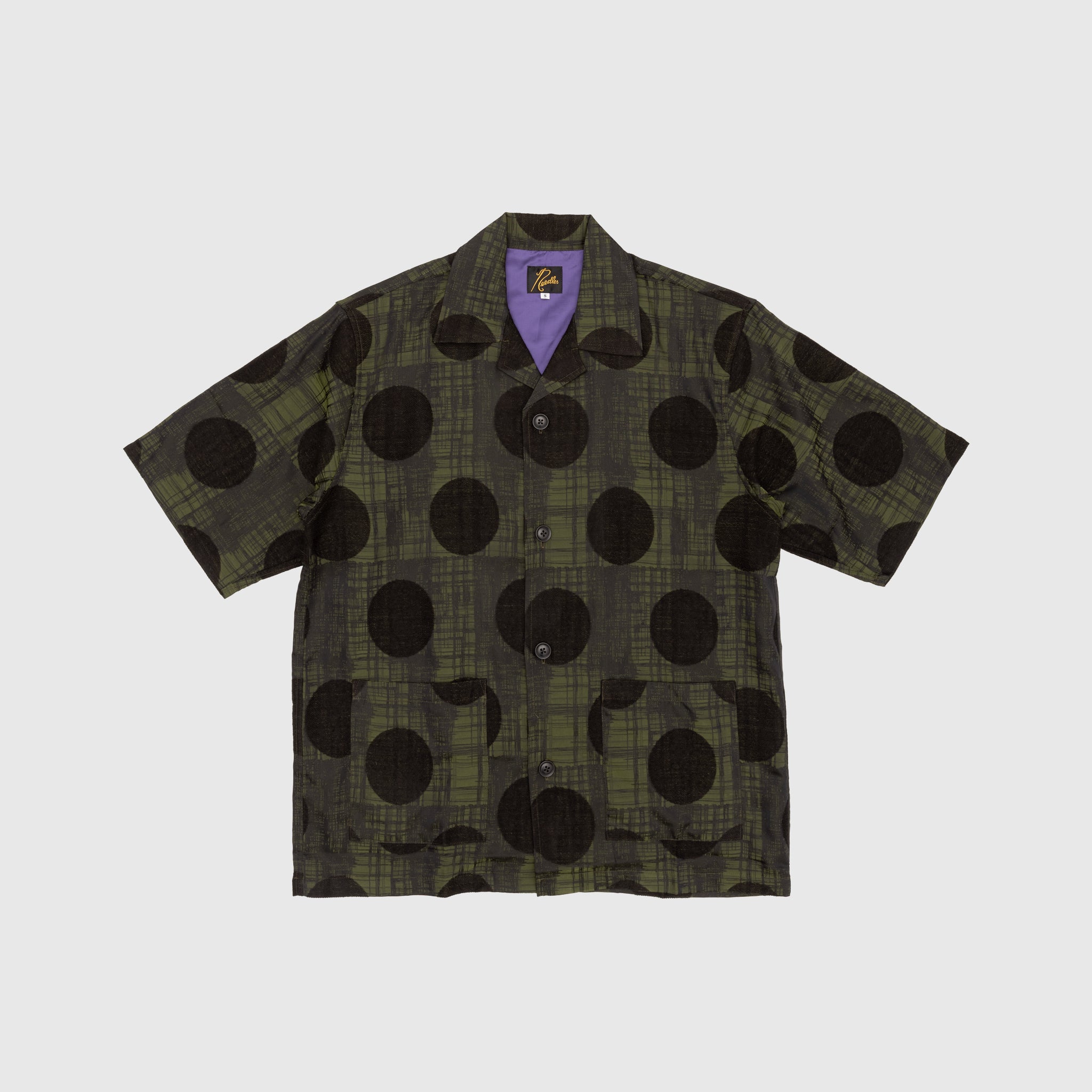 Stylish Plaid & Polkadot Jacquard Cabana Shirt for Men - Beachwear, Summer Vacation & Casual Outfits