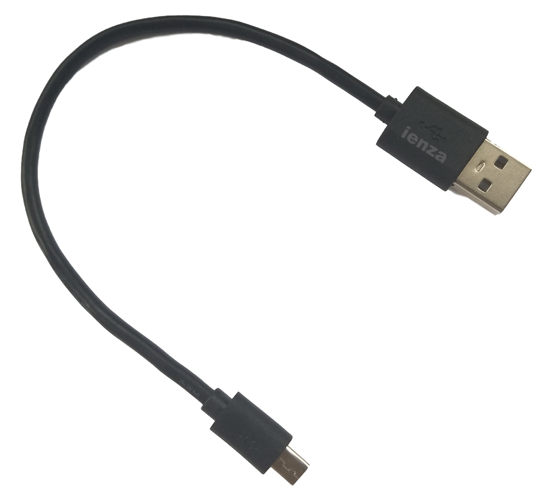 ienza® 8-inch USB to Micro USB Cable - Fast Charging & Data Sync for Samsung Galaxy, Android Devices, Kindle Fire, Fire TV Stick, Roku, Portable Speakers & Power Banks | Perfect for Home, Office & Travel Charging Needs