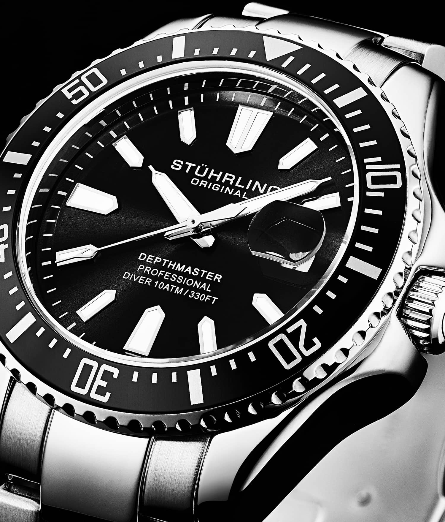 Depthmaster 3950A 42mm Quartz Diver Watch - Waterproof Luxury Dive Watch for Men - Perfect for Scuba Diving, Swimming & Outdoor Adventures