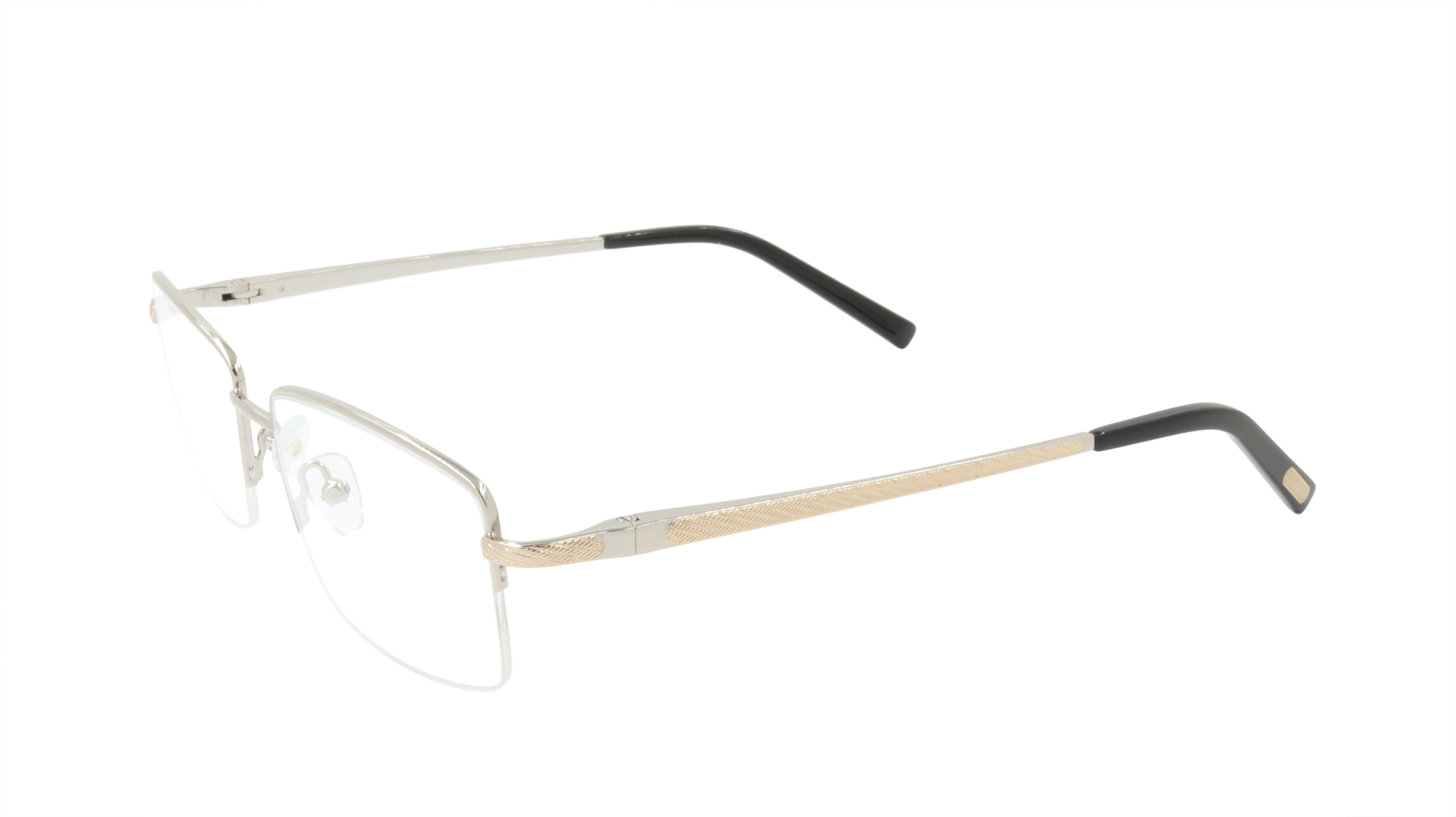 Paul Vosheront Men's Eyeglasses - Gold & Silver Titanium Frame - Lightweight & Durable for Work, Reading & Everyday Wear