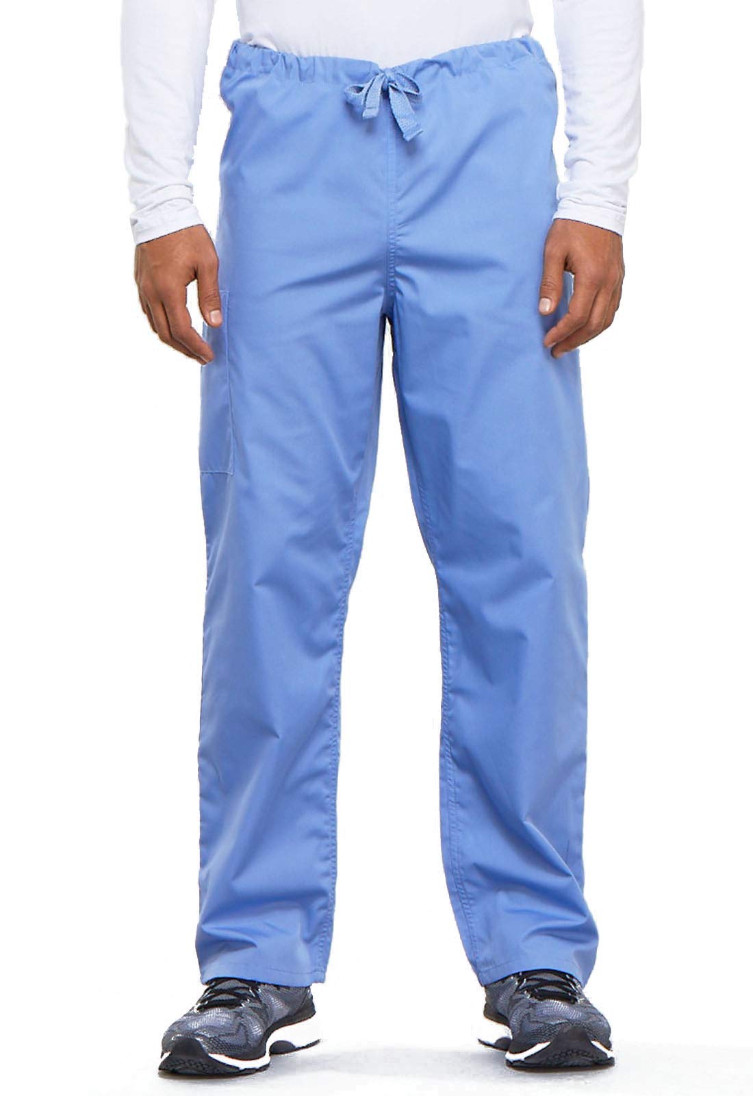 Cherokee Tall Originals Unisex Drawstring Cargo Scrubs Pants - Ceil Blue, XX-Large Big & Tall | Comfortable Medical Workwear for Nurses & Healthcare Professionals