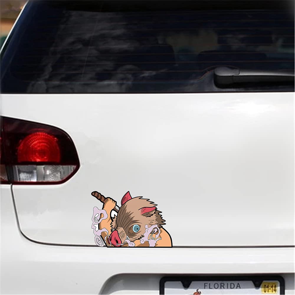 Anime Car Stickers Decals for Windows, Bumper, Laptop - Waterproof Vinyl Car Accessories for Anime Fans - Perfect for Cars, Laptops, and Personalizing Your Space