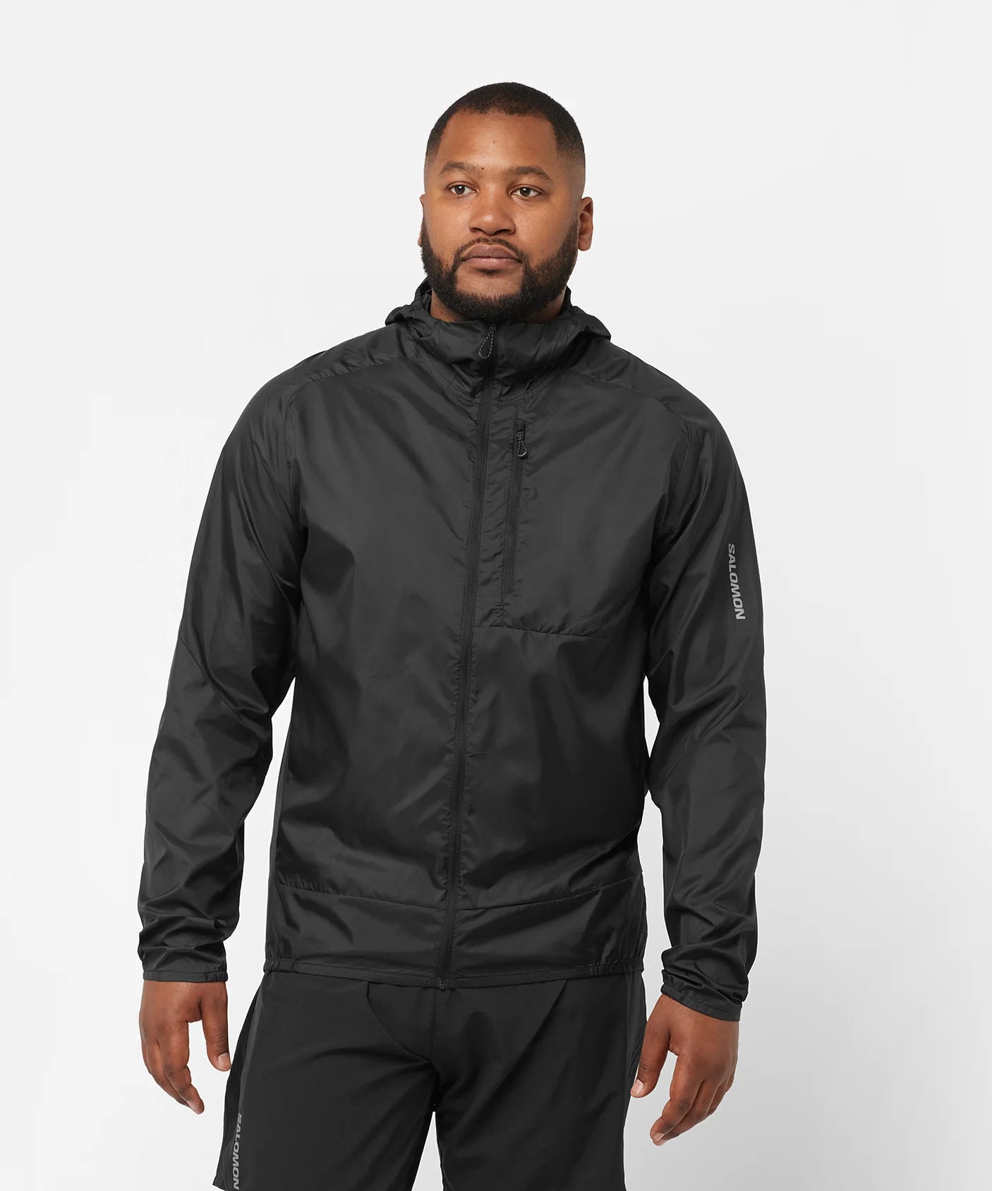 Bonatti Men's Cross Wind Jacket Hoodie - Lightweight Waterproof Windbreaker for Outdoor Hiking & Running - Past Season Collection