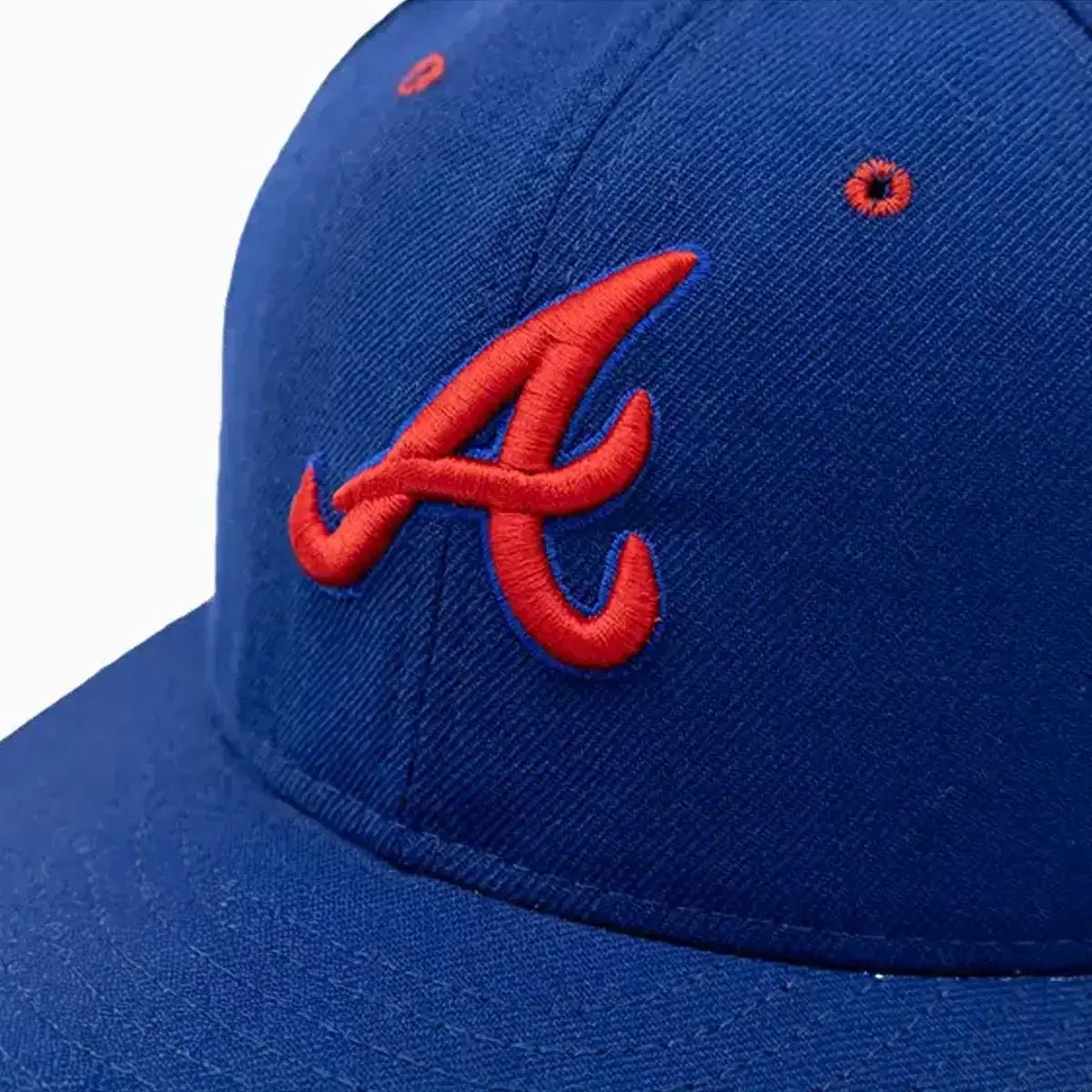 Official Atlanta Braves MLB 59FIFTY Fitted Baseball Cap - Adjustable Snapback Hat for Men & Women - Perfect for Games, Sports & Casual Wear