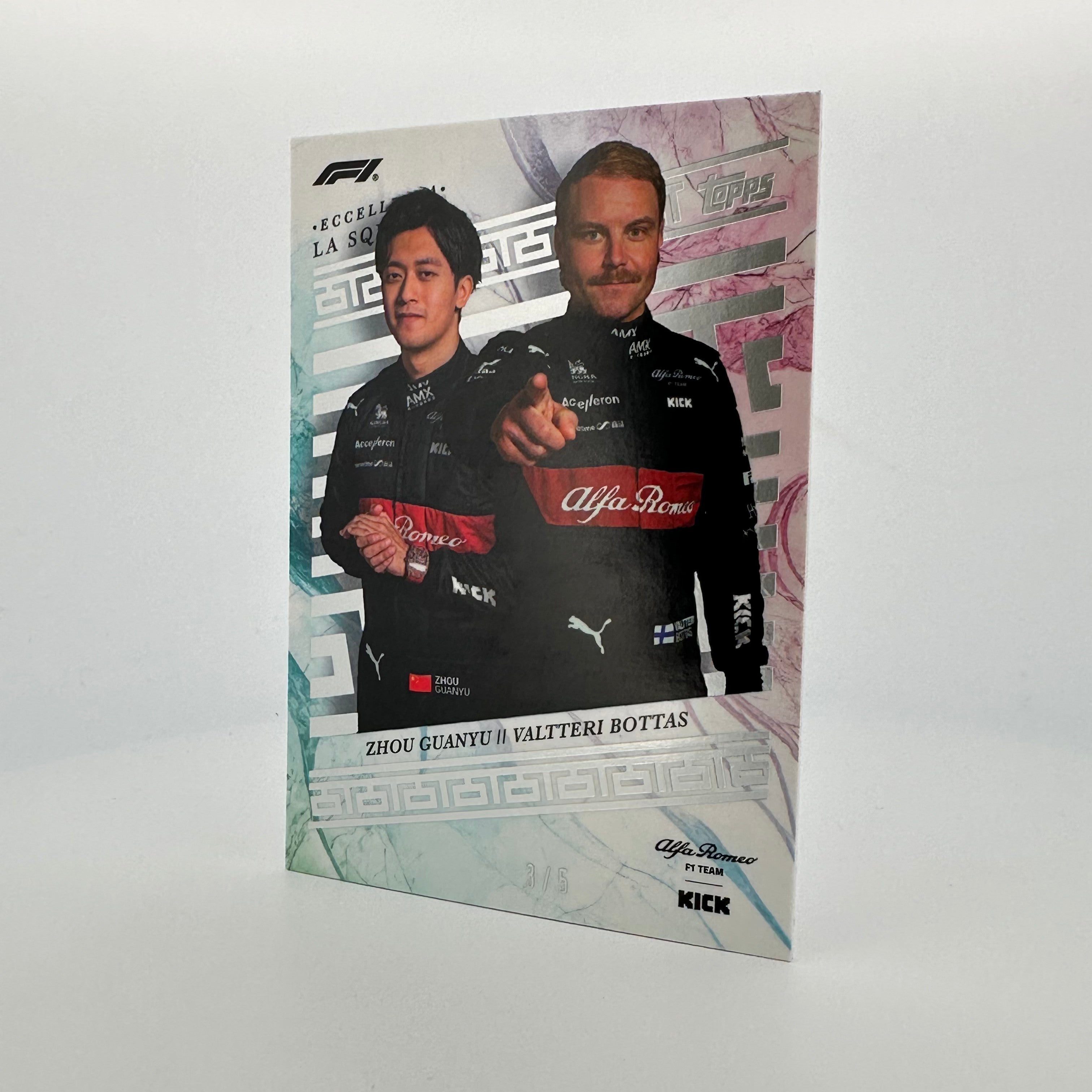 2023 Alfa Romeo F1 Team Bottas & Guanyu 3/5 Scale Rainbow Diecast Model Car - F1 Collectible, Motorsport Gift for Racing Fans - Perfect for Display, Racing Enthusiast Collections & Formula 1 Memorabilia