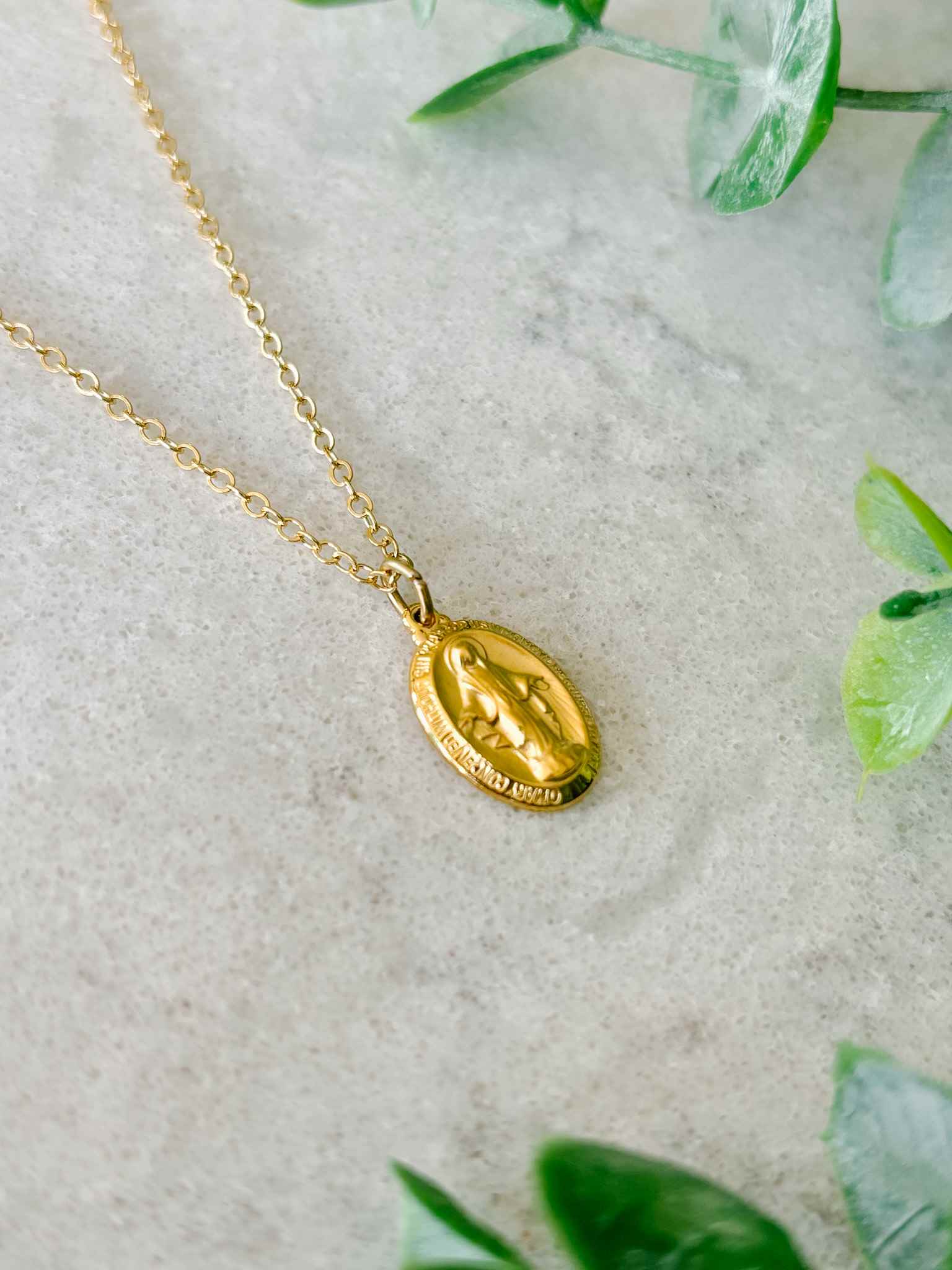 Petite Miraculous Medal Necklace - Religious Jewelry for Women - Perfect for Daily Wear, Gifts & Special Occasions