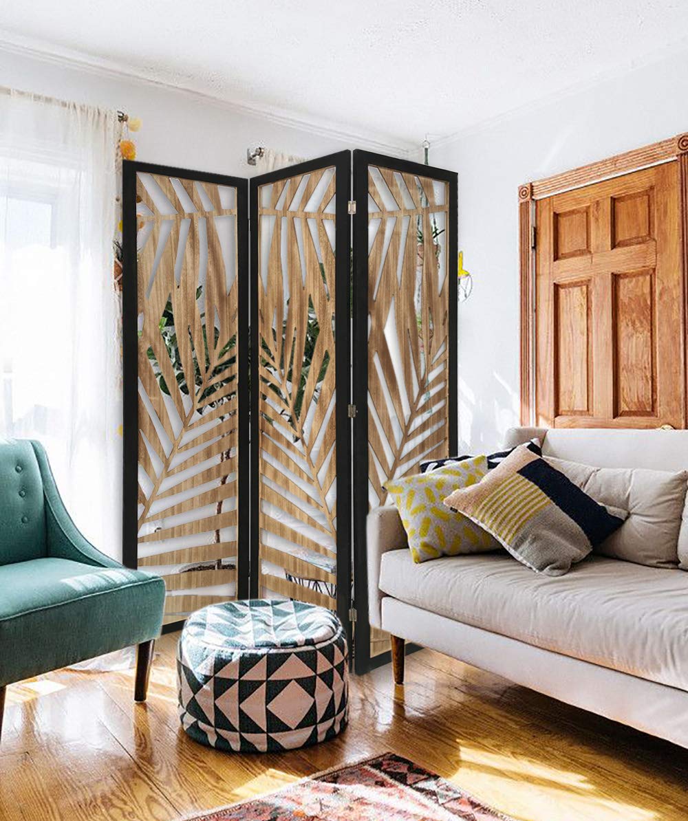 Stylish Screen Gems Room Divider Panel - 6ft Tall Folding Privacy Partition for Home & Office - Perfect for Living Room, Bedroom, Studio, and Workspace Separation