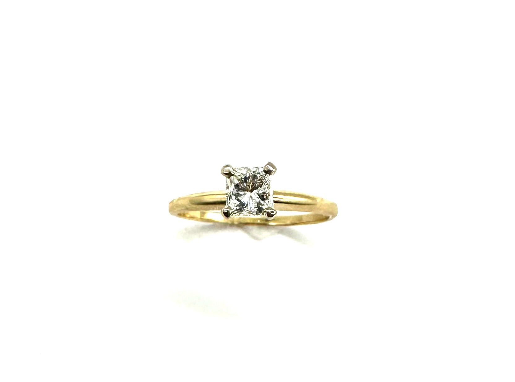 69 PT Princess Cut Diamond Engagement Ring - 14K White Gold Wedding Band for Women - Perfect Proposal Gift & Anniversary Jewelry for Her