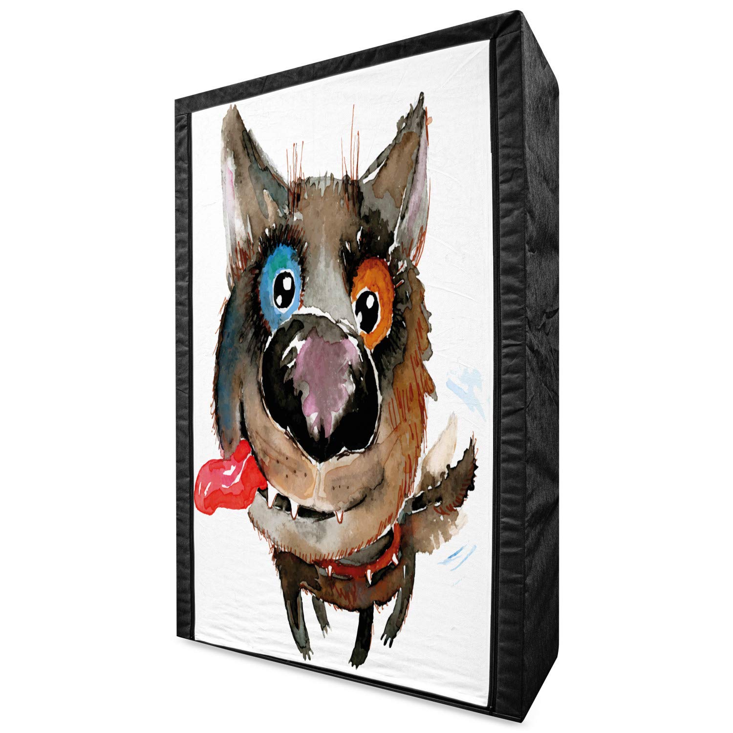 Ambesonne Funny Dog Puppy Smiling Fabric Wardrobe - 42.5