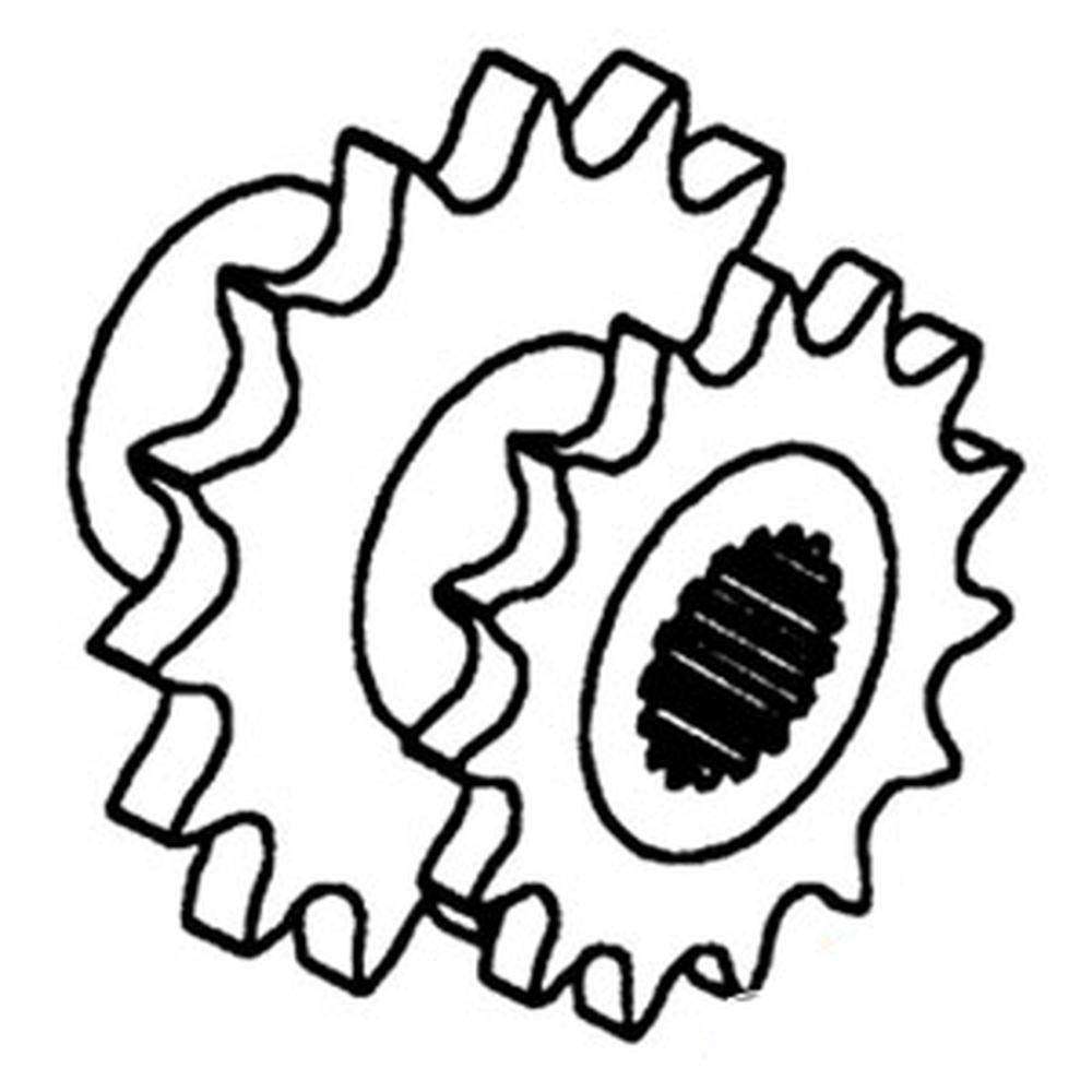 RAParts Straw Walker Drive Sprocket - Compatible with John Deere 6620 Combine, AH115267 & AH115267-A - Durable Replacement for Harvesting Equipment