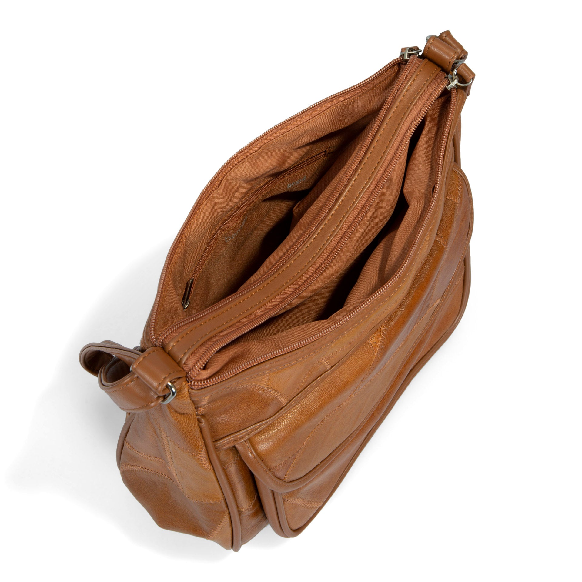 RFID Blocking Leather Crossbody Bag with Flap - Secure & Stylish for Travel, Shopping & Daily Use