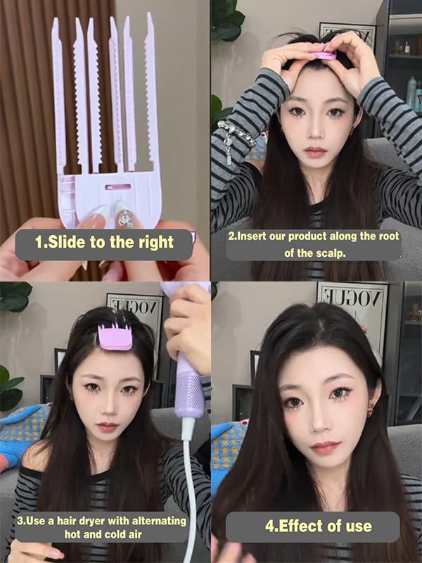 Volumizing Hair Clips for Women - Root Lift & Volume Styling Tools for Fluffy Bangs & Hair Volume - Perfect for Salon Styling, Home Use & Everyday Hairstyles