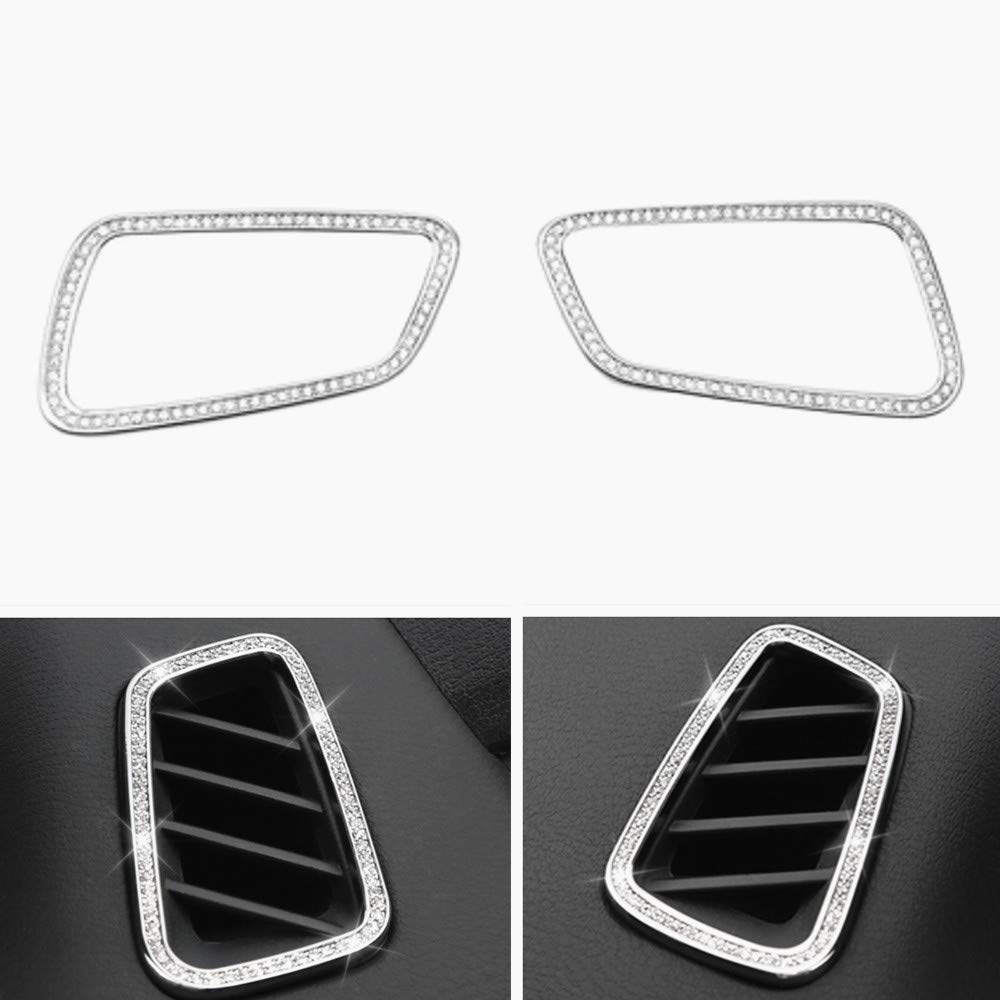 Nissan Sylphy Sentra 2019-2022 Car Interior Trim Bling Accessories - Silver Crystal Air Vent Stickers for Stylish Ride
