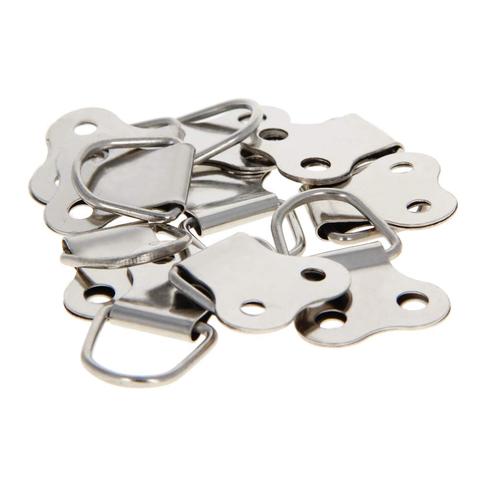 Silver Tone Ring Frame Buckles 50PCS - Home Decor & Photo Hanging Solutions