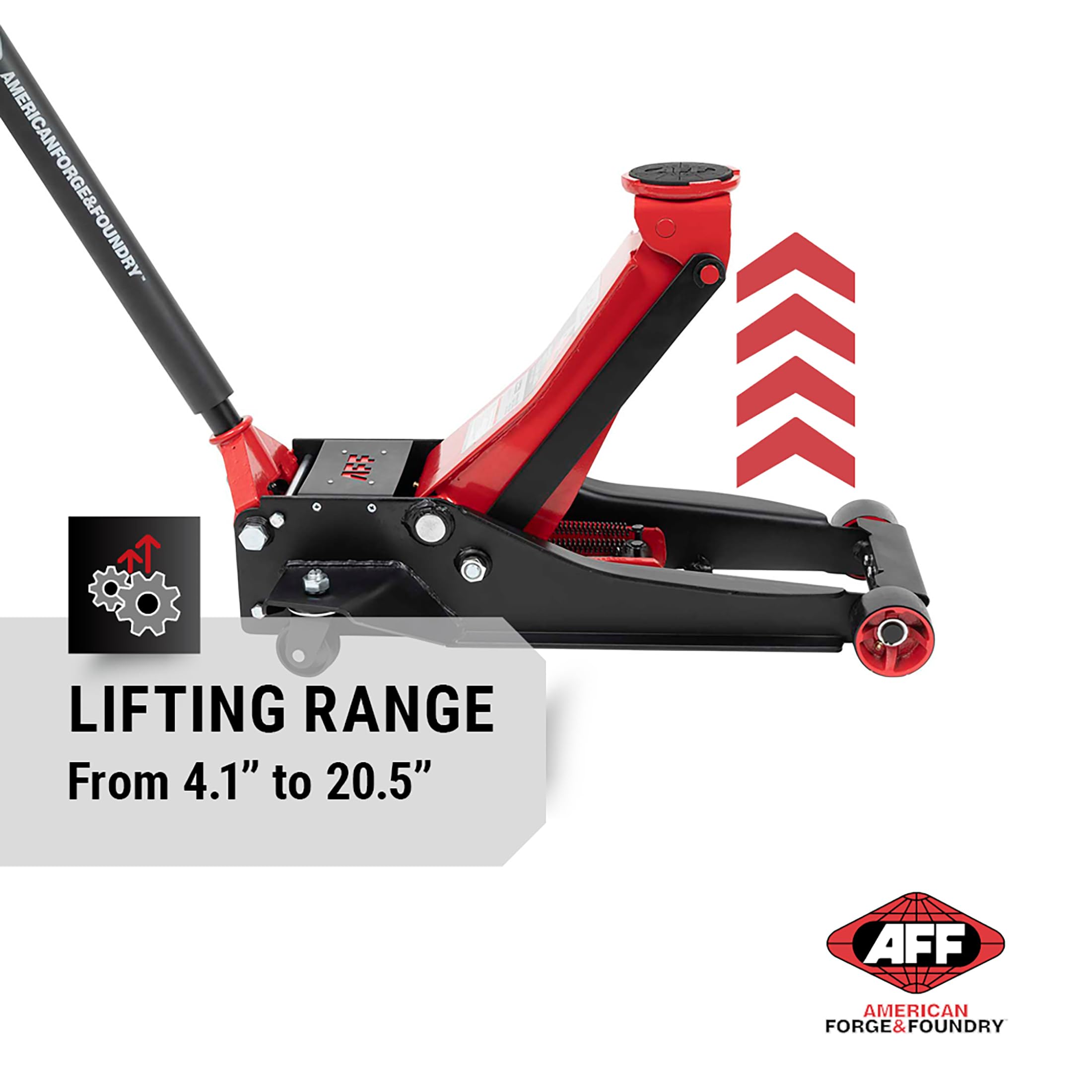 4 Ton Low Profile Floor Jack - Heavy Duty Hydraulic Car Jack for Lightning Fast Lifting - Ideal for Garage, Auto Repair & DIY Car Maintenance