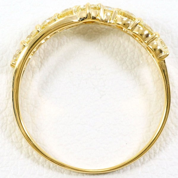 18K Yellow Gold Diamond Ring for Women - Elegant Yellow Diamond Engagement Ring, Wedding Band, Anniversary Gift for Her