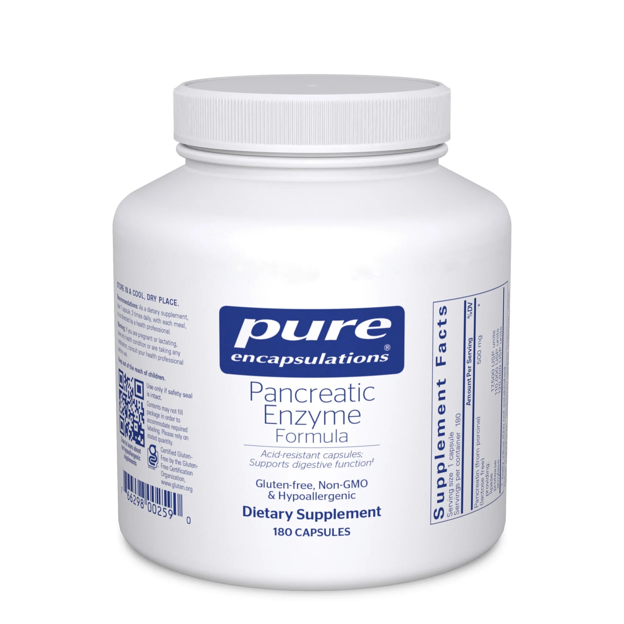 Best Pancreatic Enzyme Supplement for Digestion Support - Vegan & Non-GMO Formula for Pancreas Health - Ideal for Digestive Aid, Enzyme Deficiency & Gut Health