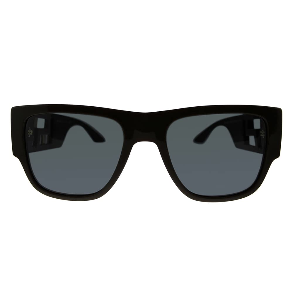 Versace VE 4403 535087 Brown Plastic Rectangle Sunglasses with Grey Lens - Stylish UV Protection for Outdoor Activities & Fashion Accessories
