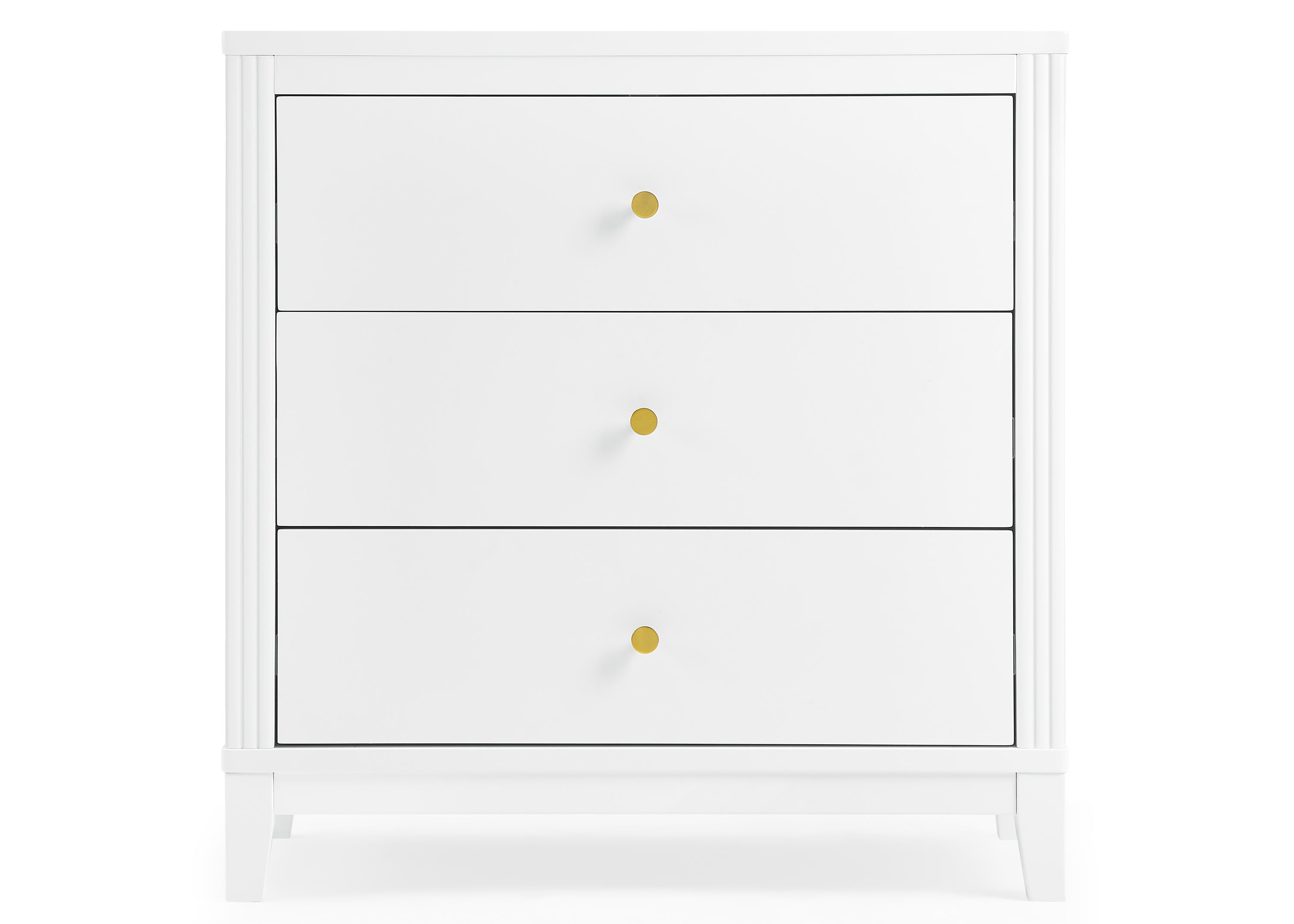Eloise 3 Drawer Dresser with Changing Top & Interlocking Drawers - Nursery Storage Solution for Baby Clothes, Diapers & Essentials | Modern Baby Changing Table & Dresser Combo for Nursery Organization