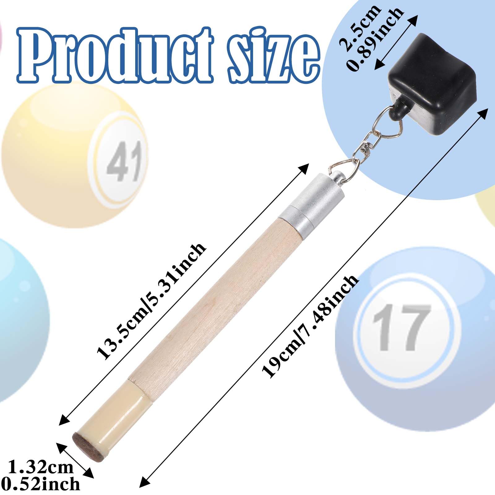 2 in 1 Billiards Chalk Holder & Cue Tip Shaper - Portable Pool Cue Accessories with Pricker for Snooker, Repair & Shaping - Perfect for Home Game Rooms & Professional Tournaments