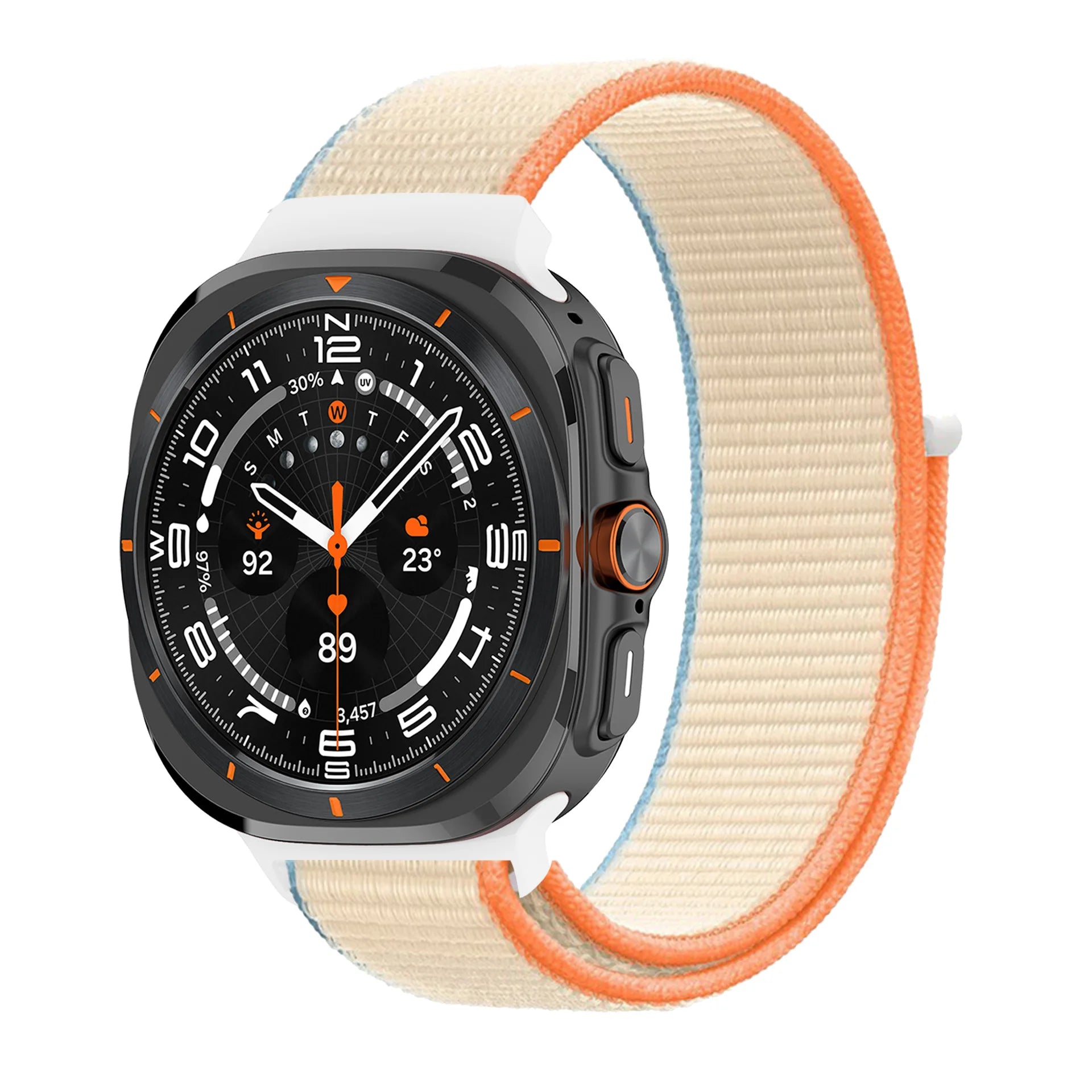 Durable Nylon Sports Bands for Samsung Watch Ultra - Comfortable & Adjustable Strap for Running, Gym Workouts & Outdoor Activities