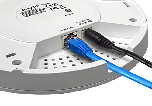 DrayTek VigorAP 912C Dual-Band 802.11ac Wireless Access Point | High-Speed WiFi Extender & Mesh System (Up to 8 AP912C Units) | PoE Powered | Ceiling/Wall Mount | Ideal for Office, Hotel & Business WiFi Networks | Seamless Roaming & High-Density Coverage