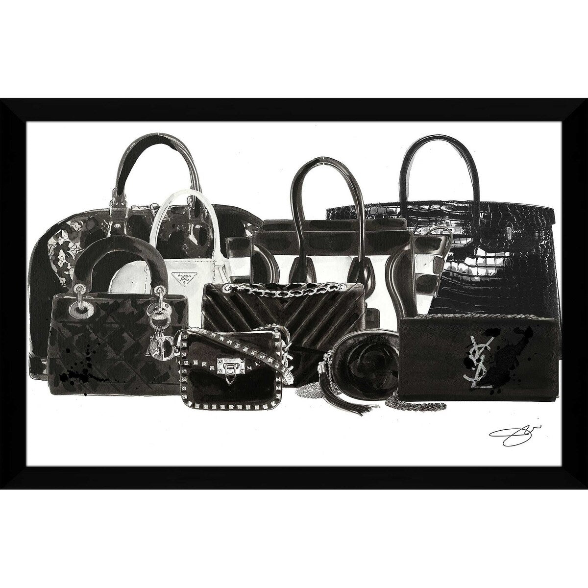 Stylish Jodi Print Acrylic Tote Bag - Trendy & Durable for Work, Shopping & Travel | Bag Goals Collection