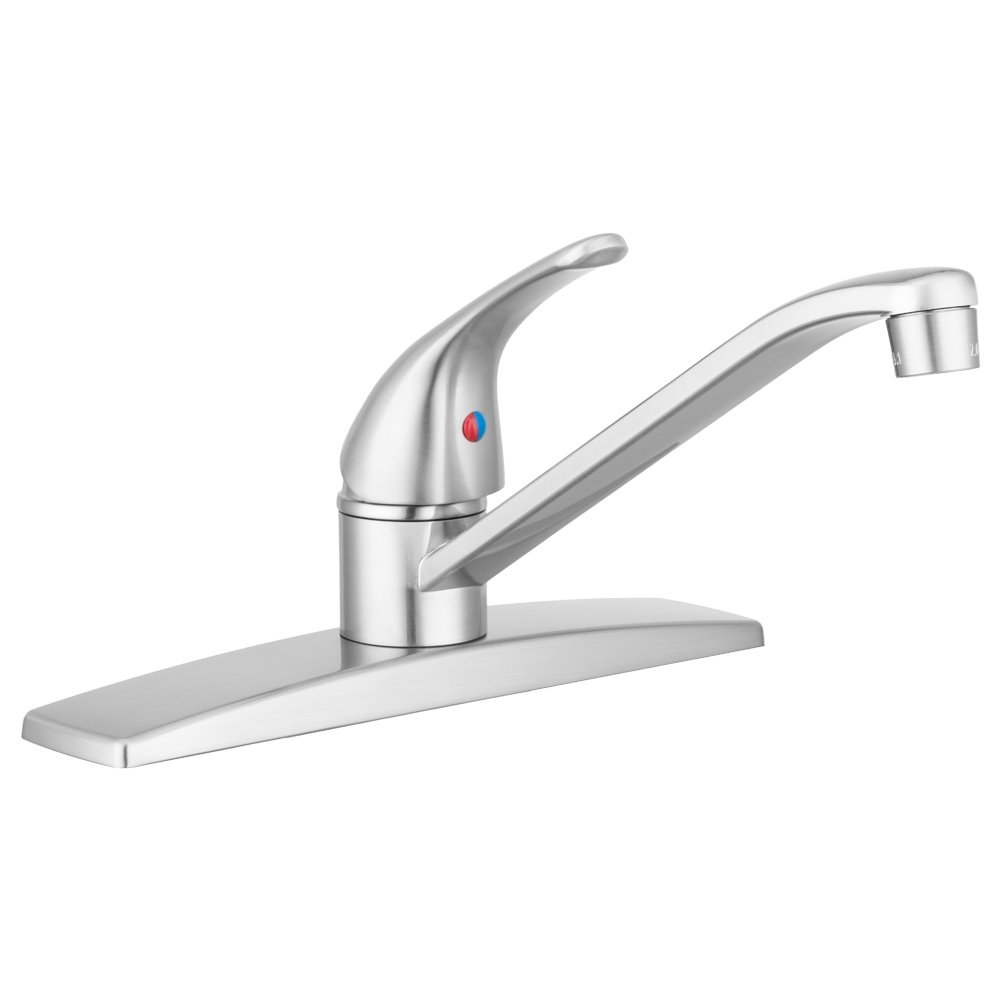 Dura Faucet DF-NMK600-SN RV Swivel Kitchen Sink Faucet - Brushed Satin Nickel Finish for Campers, Trailers & Tiny Homes | Easy Installation & Durable Design