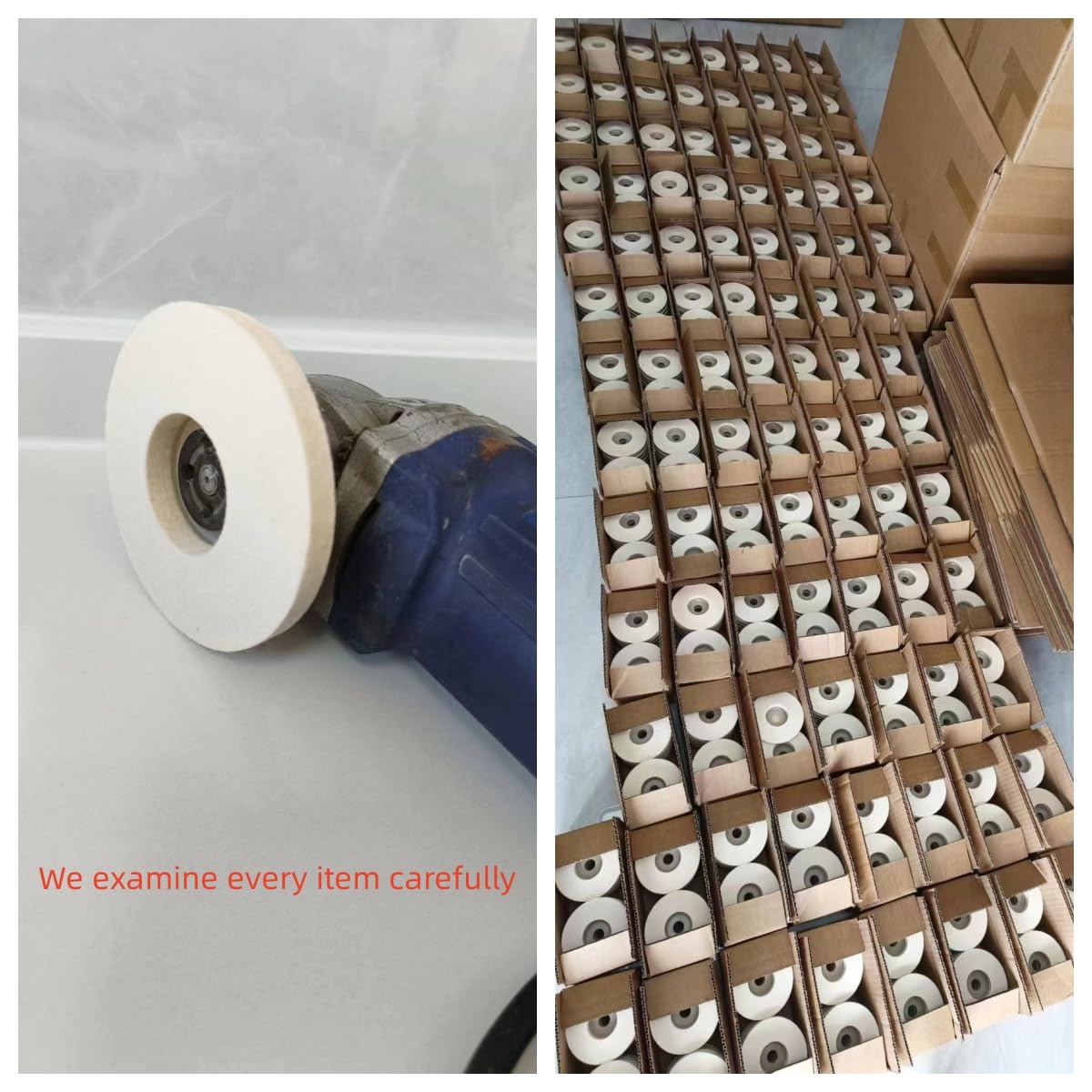 10CM Wool Polishing Wheel Disc for Angle Grinder - 10 Pack - Metal, Glass, Ceramic & Marble Surface Polishing & Rust Removal - Perfect for DIY Projects, Auto Detailing & Home Renovation