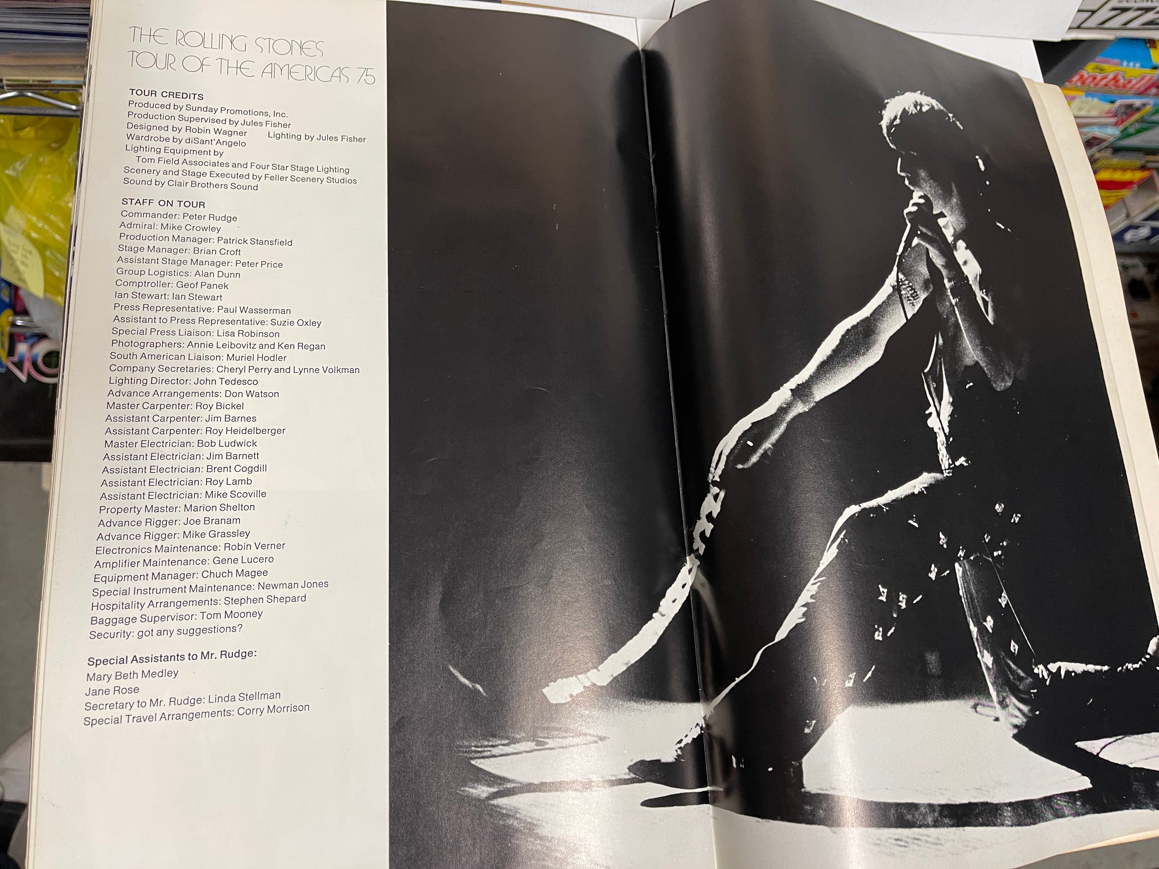 Vintage 1975 Rolling Stones Tour of the Americas Official Concert Program - Rare Collectible Memorabilia for Music Fans & Rock History Enthusiasts (Perfect for Display, Gift or Collection)