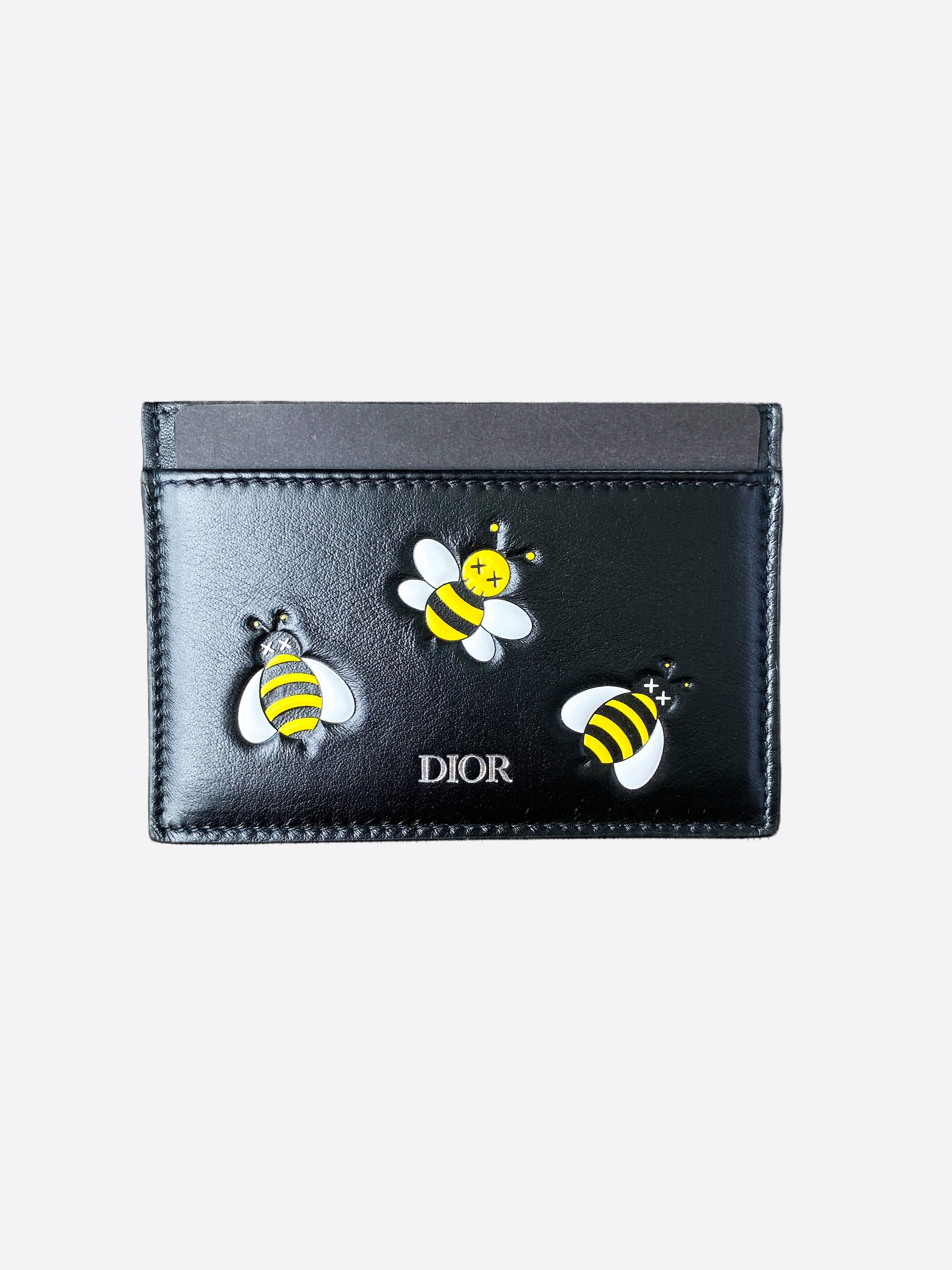 Dior Kaws Bee Card Holder Wallet - Luxury Designer Card Case for Men & Women - Perfect for Everyday Use, Travel & Gifting