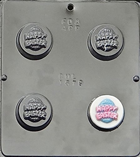 Happy Easter Egg Cookie Sandwich Chocolate Candy Mold 1679 - Easter Baking Decorations for Cookies, Chocolates & DIY Treats - Perfect for Holiday Parties, Gifts & Family Baking Fun