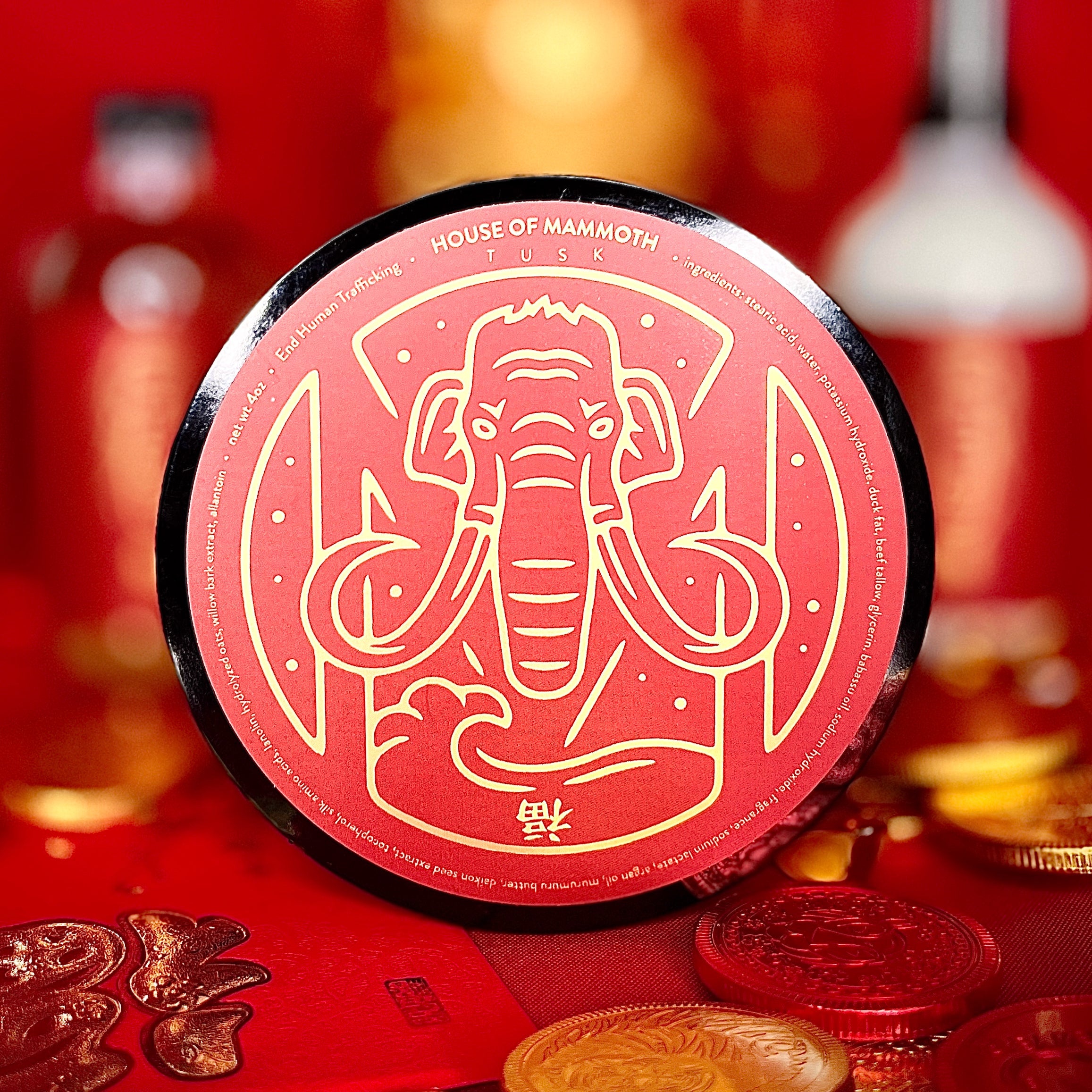 House of Mammoth | (FÚ DÀO) Premium Shaving Soap for Men - Luxury Wet Shaving Cream with Natural Ingredients - Perfect for Daily Grooming & Barber Shop Use