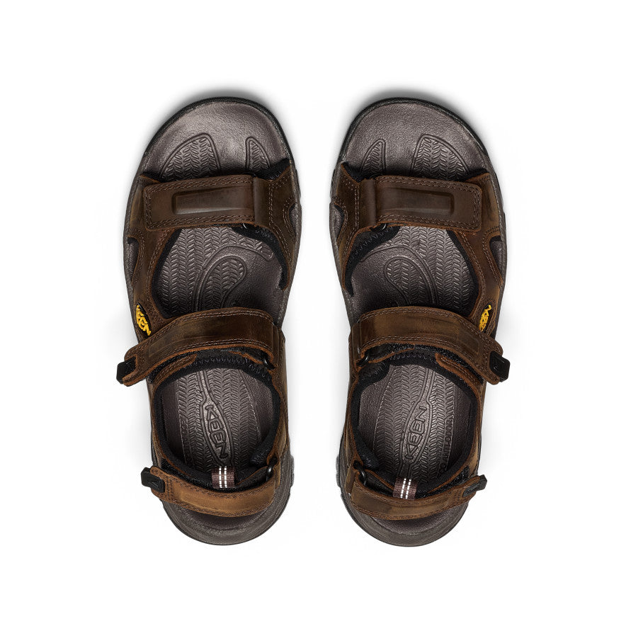 Men's Targhee III Open Toe Sandals - Bison/Mulch Color | Lightweight Hiking & Outdoor Adventure Sandals for Men | Perfect for Camping, Beach & Summer Travel