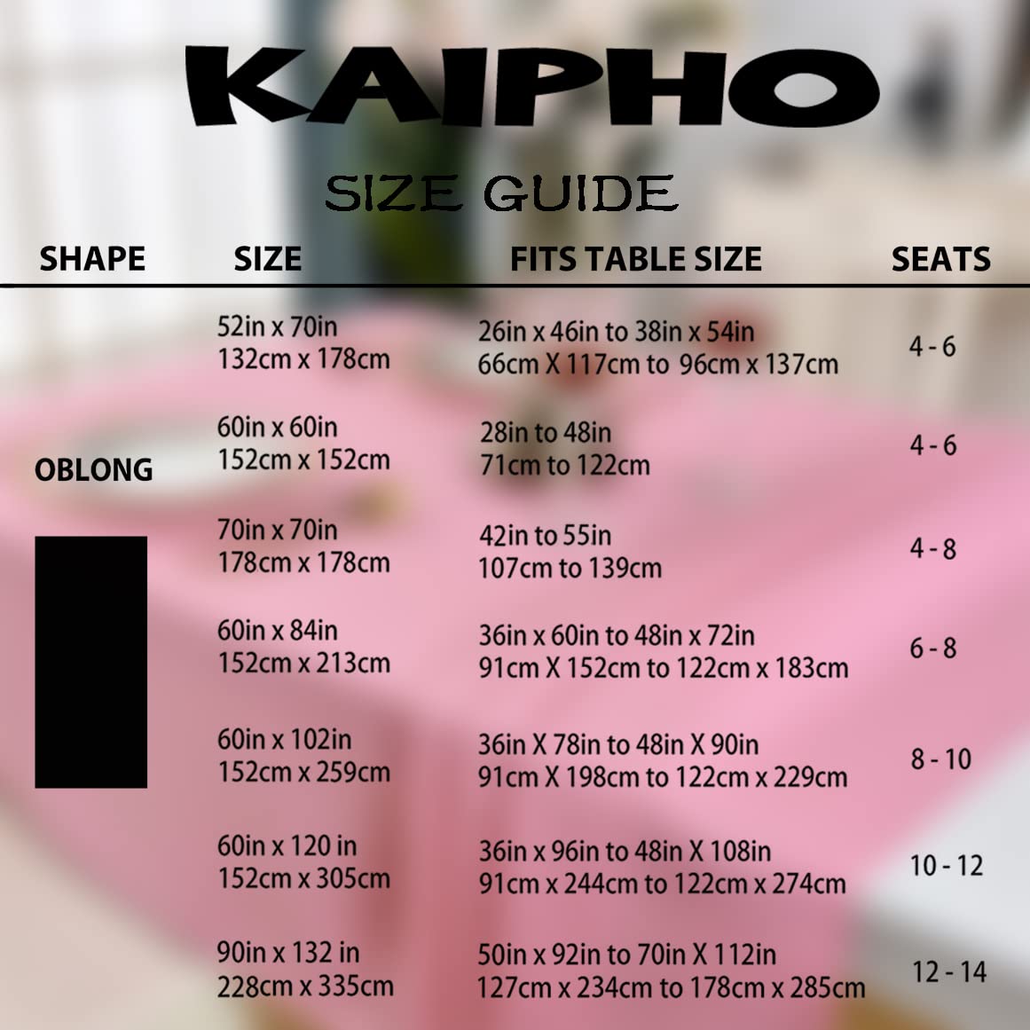 Premium Pink Rectangle Tablecloth - Waterproof, Stain & Wrinkle-Free 210GSM Polyester Table Cover for Parties, Banquets, Weddings - Indoor/Outdoor Use (60