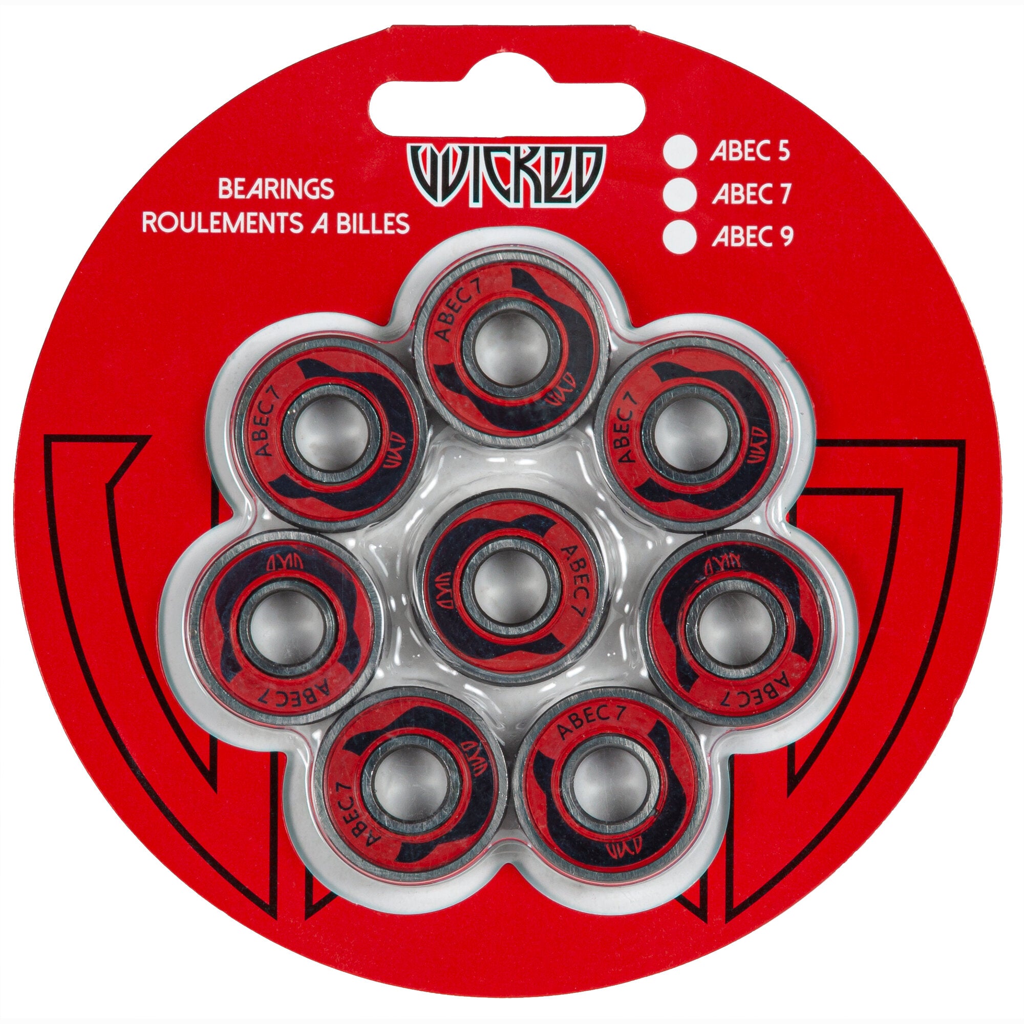Premium ABEC 7 Skateboard Bearings - 8 Pack Set for Smooth Rolling & High Speed Performance | Perfect for Skateboards, Longboards, Roller Skates & Inline Skates