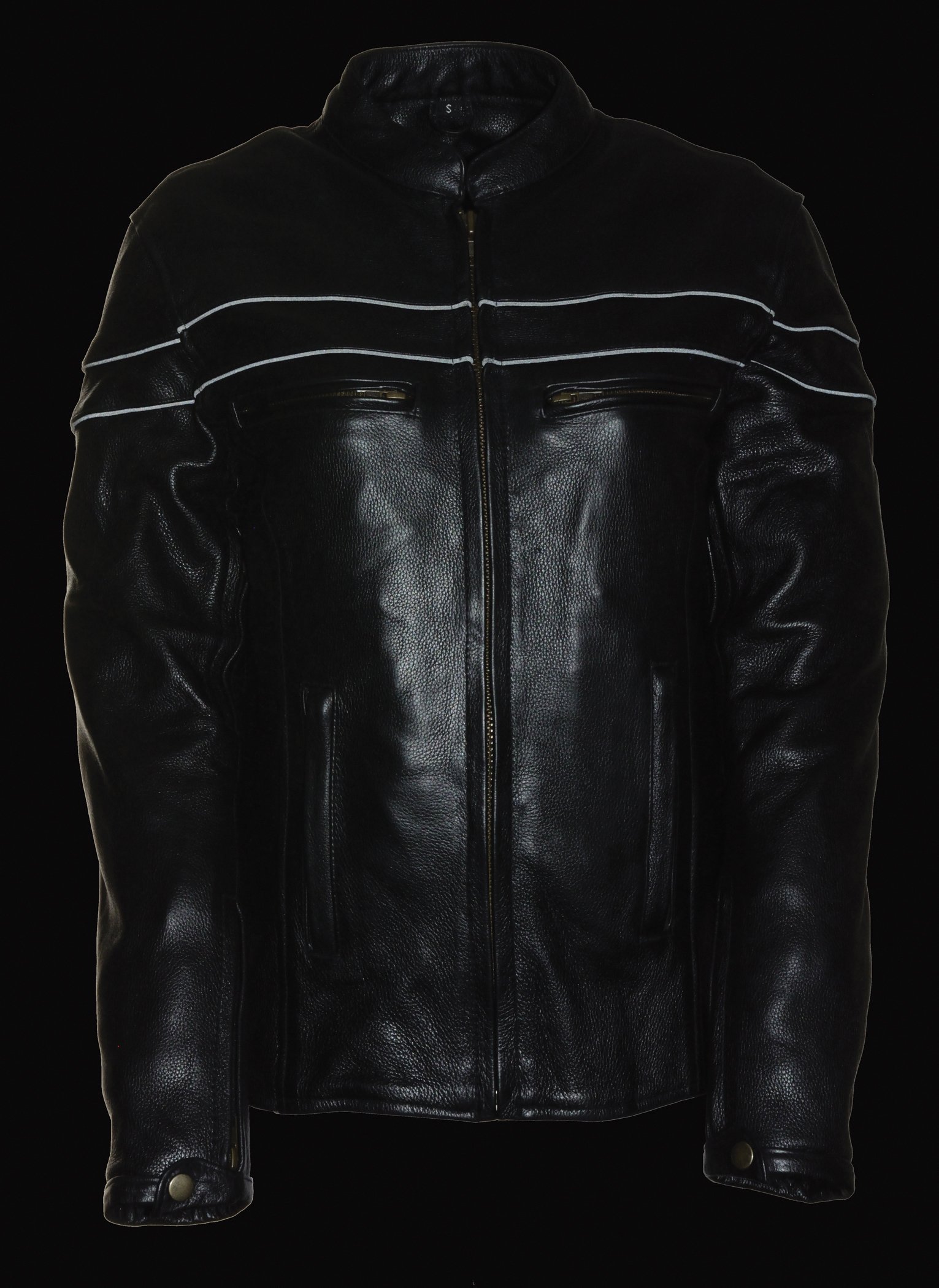Women's Sporty Leather Scooter Crossover Jacket - Black | Stylish Motorcycle Riding Jacket for Women | Perfect for Biking, Commuting & Outdoor Adventures