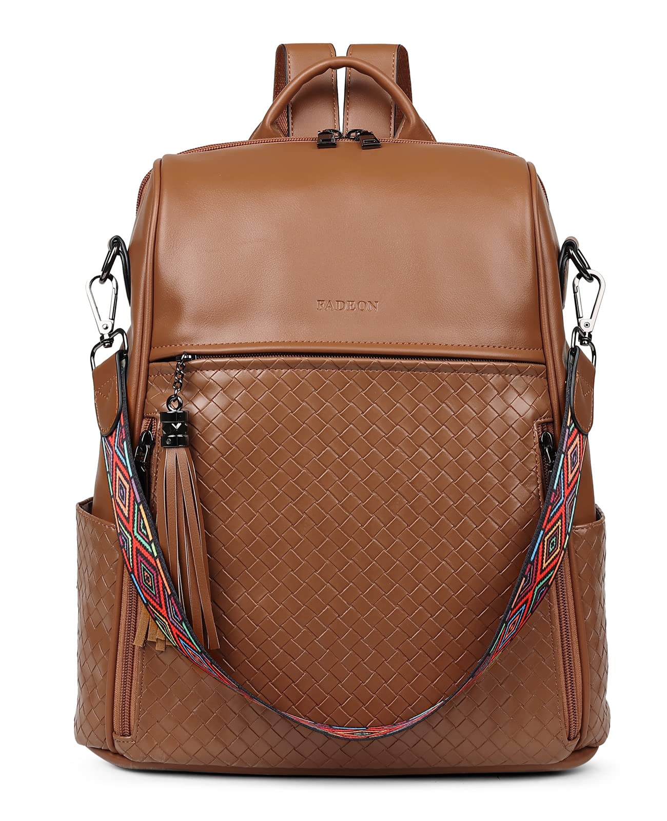 Fashionable PU Leather Backpack Purse for Women - Convertible Shoulder Bag & Travel Backpack - Stylish Designer Book Bag for Work, School & Daily Use