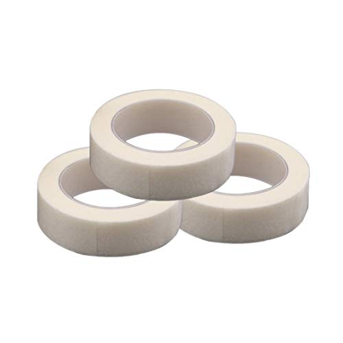 3PCS False Eyelash Extension Tape - Lint Free White Medical Non-Woven Under Eye Pads for Eyelash Extensions | Makeup Tools for Professional & Home Use | Perfect for Salon, Spa & DIY Beauty Treatments