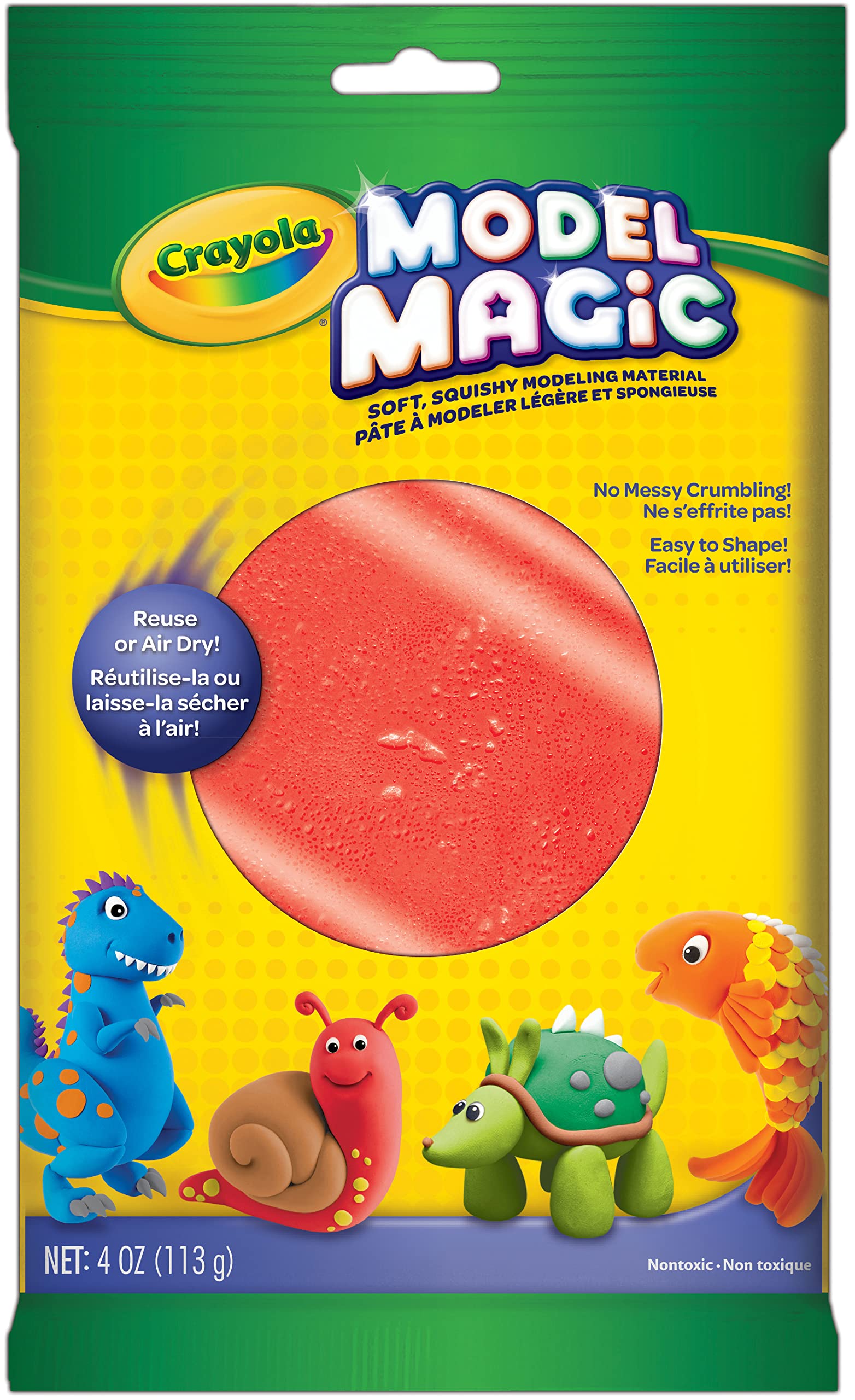 Crayola Model Magic 4oz Red - Non-Toxic Modeling Clay for Kids Arts & Crafts, DIY Projects, School Activities & Creative Play