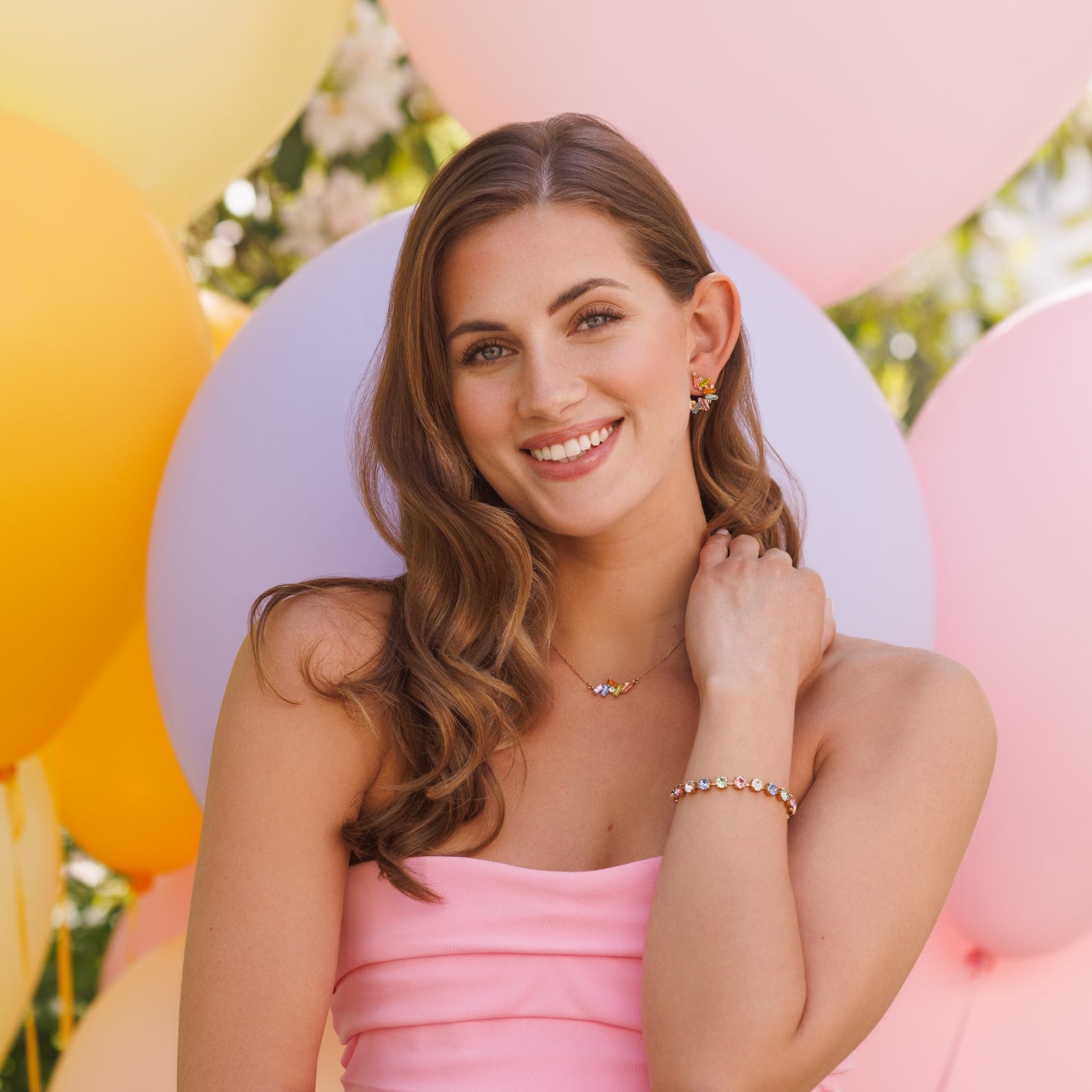 Pastel Color Gina Earrings for Women - Trendy Dainty Studs for Everyday Wear, Party & Gift Giving