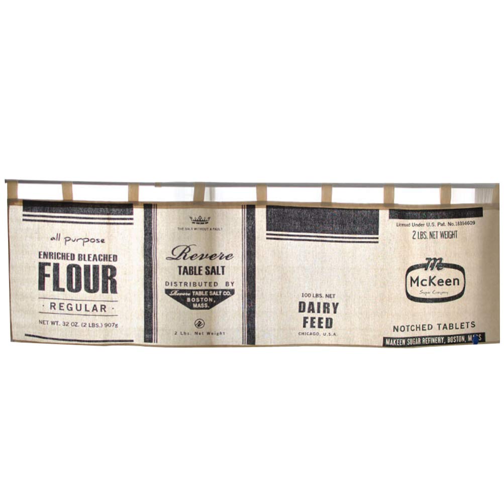 Veemoon Farmhouse Linen Window Valances - Kitchen & Bedroom Curtains with Waterfall Design, Macrame Trim for Country Style Decor | Perfect for Rustic Kitchens, Cozy Bedrooms & Farmhouse Windows