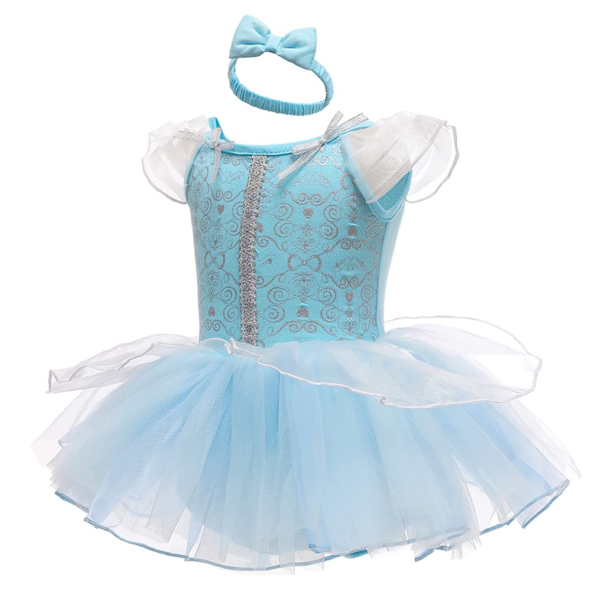 Baby Girls Halloween Costume Princess Tutu Dress with Headband - Birthday Party, Christmas Outfit & Fancy Dress for Special Occasions