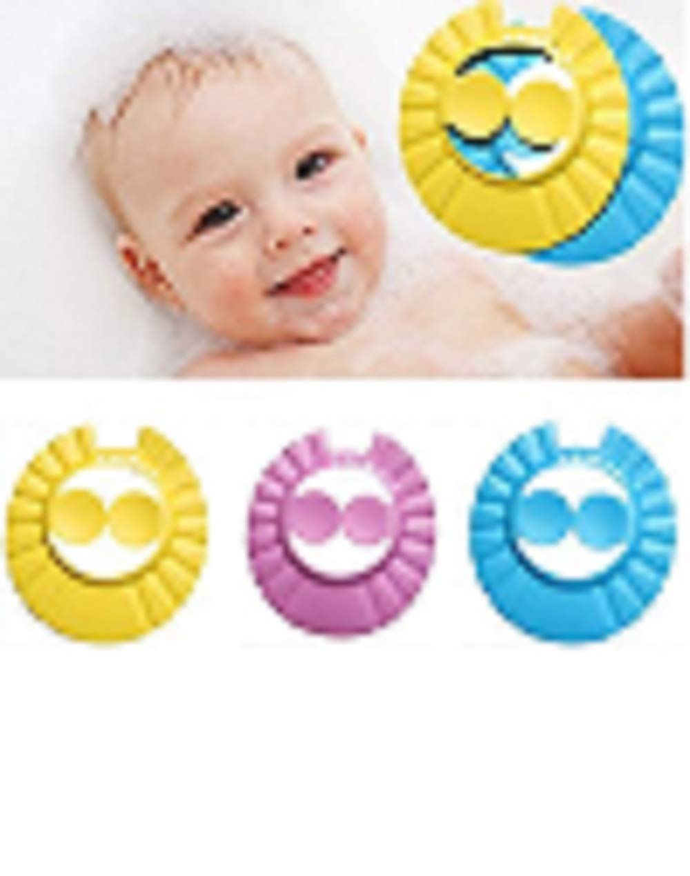 Twiclo Soft Adjustable Bath Cap for Toddlers & Kids - Waterproof Shower & Bathing Protection Hat for Baby & Children | Perfect for Hair Care, Spa, and Swimming