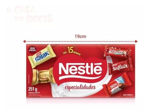 Nestlé Specialties Bonbon Candy Box 8.85 oz (251g) - Assorted Chocolate Truffles & Variety Pack | Brazilian Imported Gourmet Chocolates | Perfect for Gifts, Parties & Dessert Platters