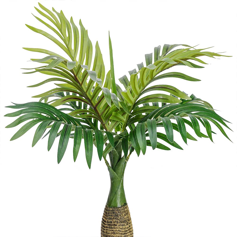 Artificial Palm Tree - Fake Tropical Mini Plants with Realistic Leaves for Home, Office & Party Decor | Indoor & Outdoor Use
