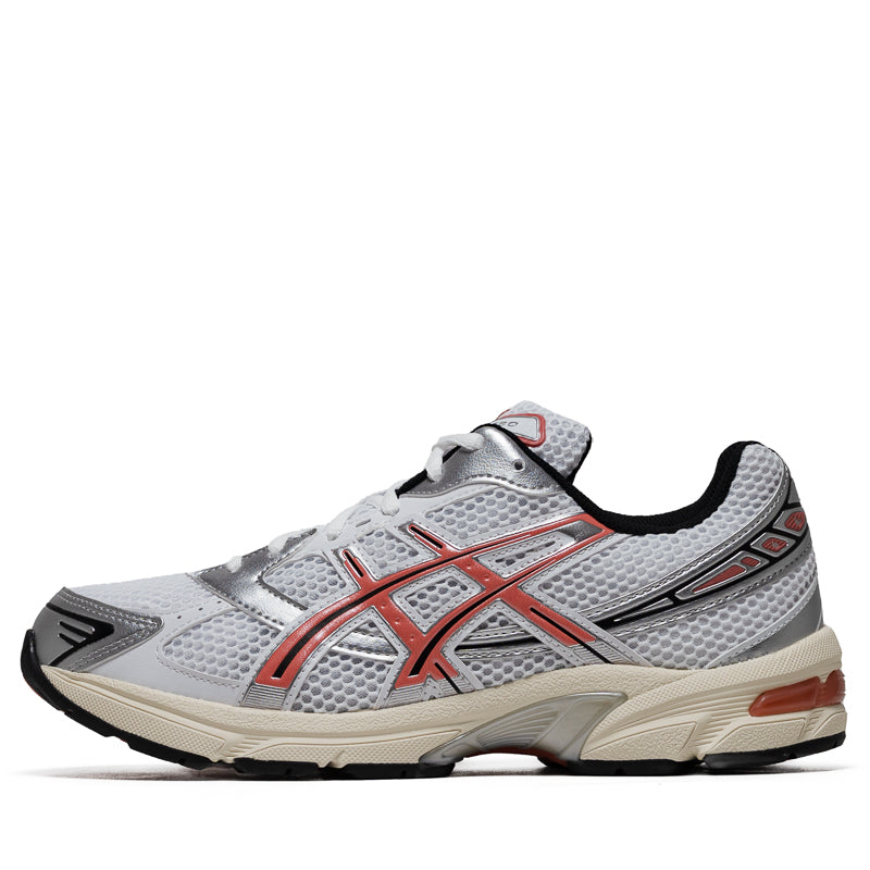 ASICS GEL-1130 Running Shoes for Men - White/Desert Red - Lightweight Cushioned Sneakers for Jogging, Gym & Everyday Wear