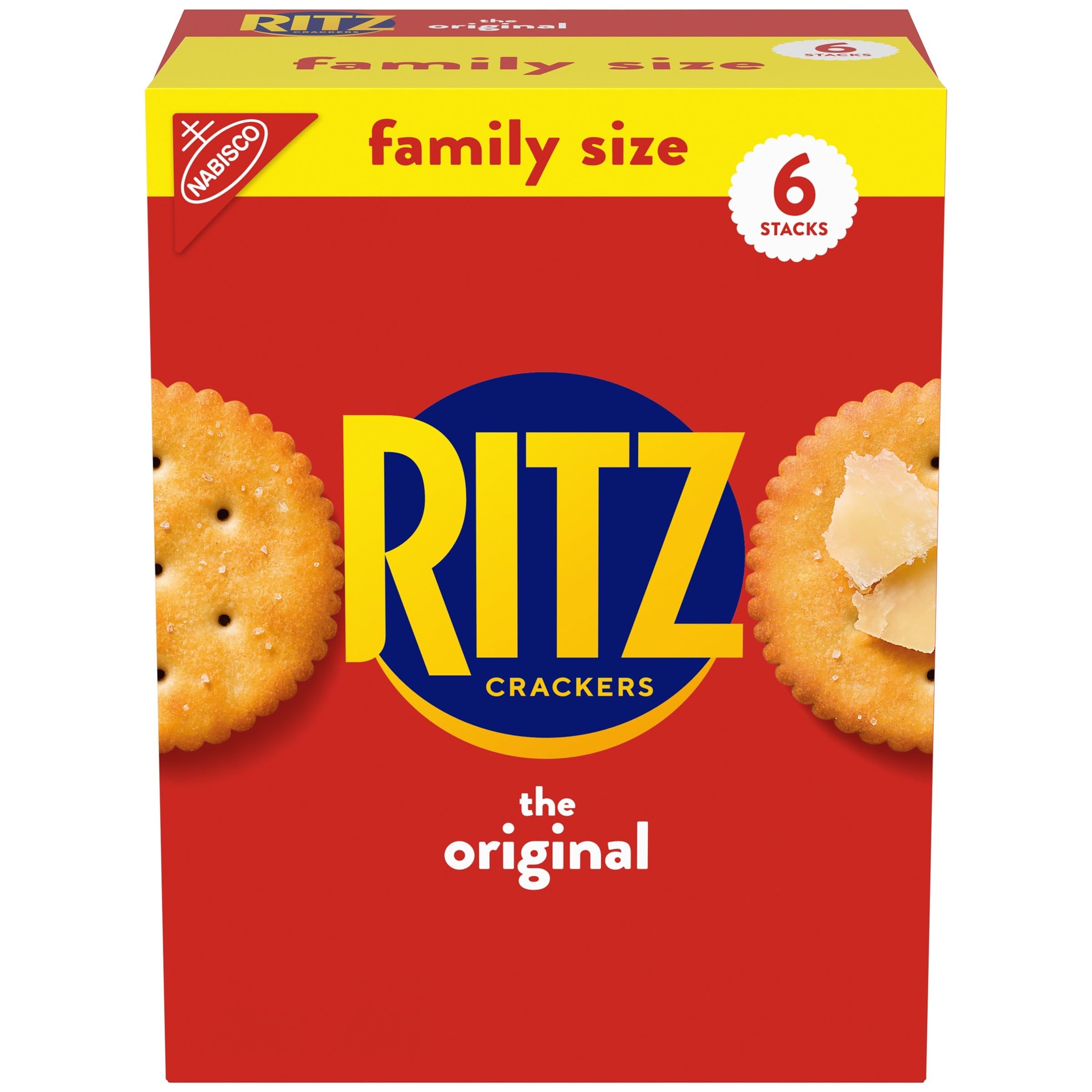 RITZ Original Crackers - Family Size 20.5 oz Box | Delicious Snacks for Kids & Adults | Perfect for Lunchboxes, Parties & On-the-Go Snacking