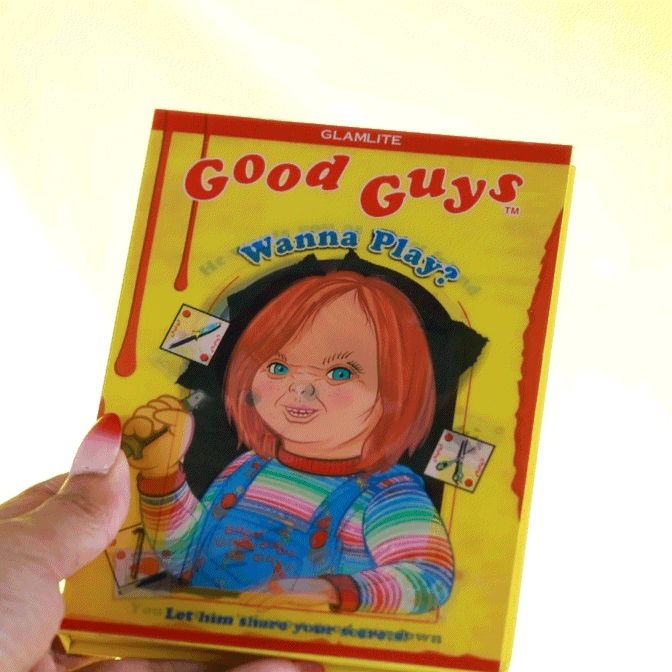 Chucky Good Guys Eyeshadow Palette - Horror Movie Inspired Makeup for Halloween & Cosplay - Perfect for Costume Parties & Themed Events