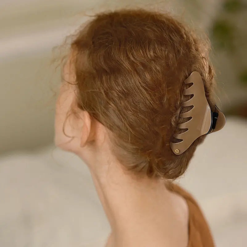 Caslida Large Hair Claw Clip - Strong Hold Hair Clips for Thick Hair, Women's Big Hair Claw for Ponytail, Bun & Updo Hairstyles - Perfect for Workout, Office & Everyday Use